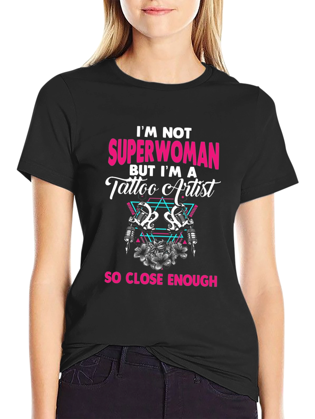 Tattoo Artist Superwoman Graphic Tee