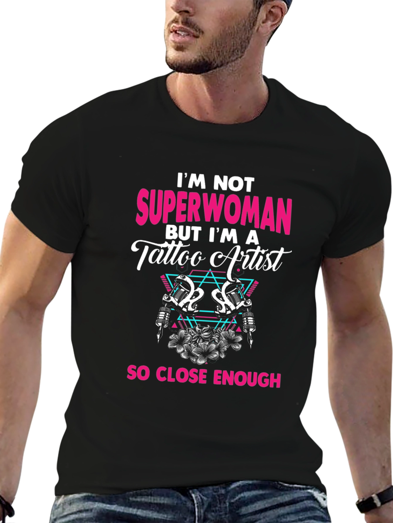 Tattoo Artist Superwoman Graphic Tee