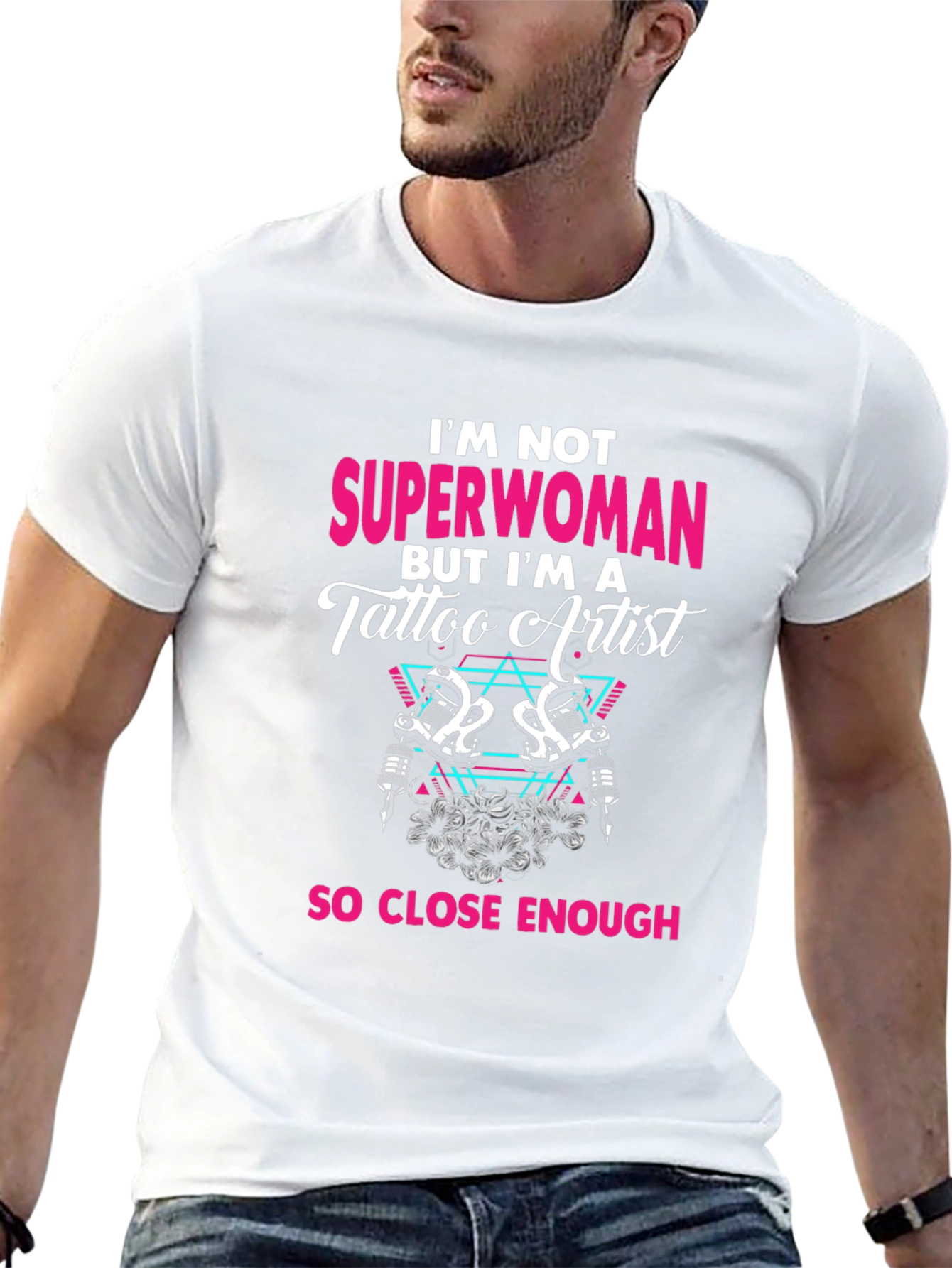 Tattoo Artist Superwoman Graphic Tee