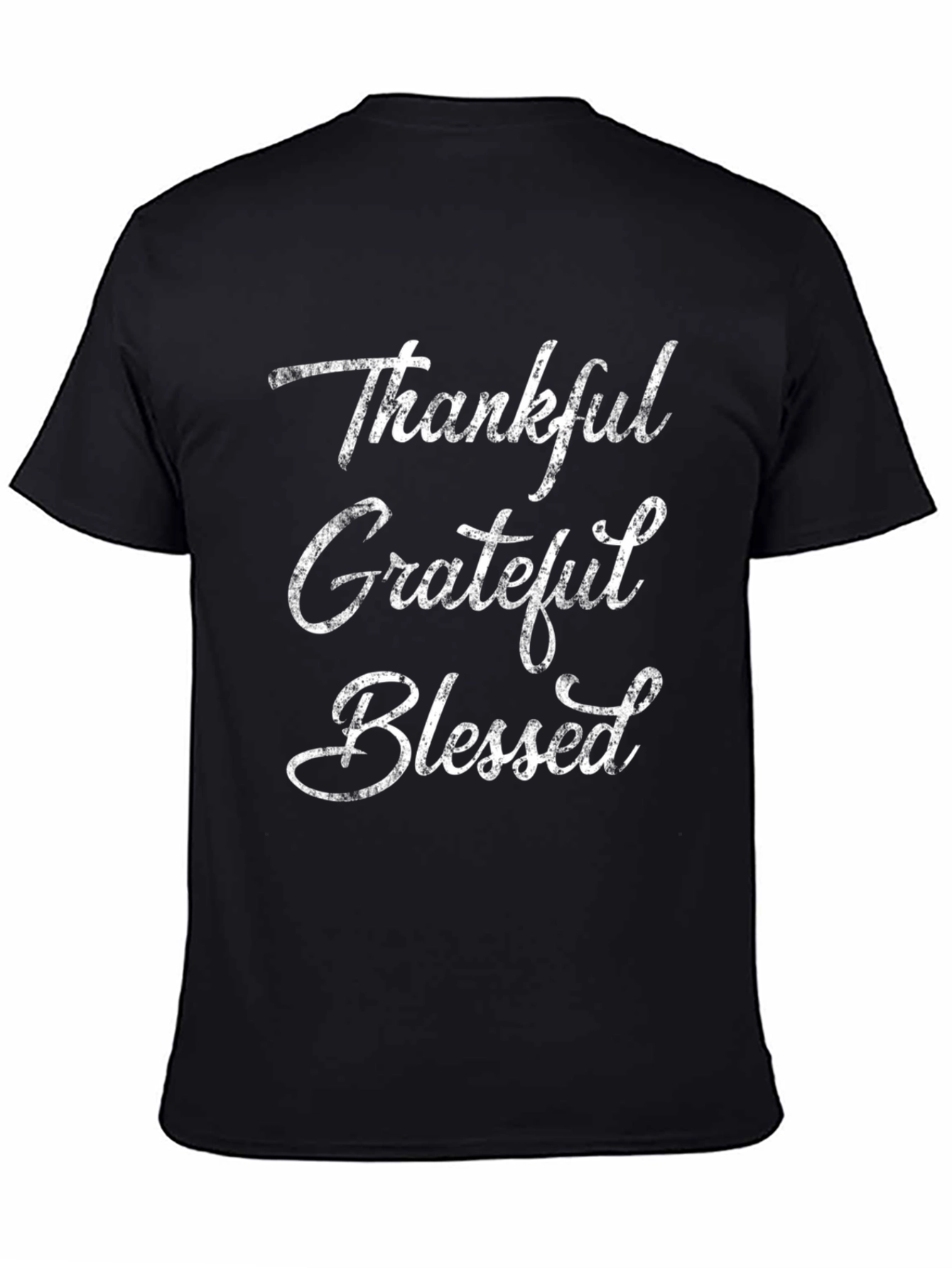 Thankful Grateful Blessed Graphic T-Shirt