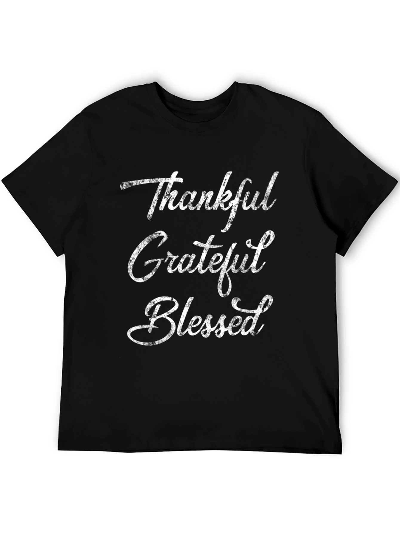 Thankful Grateful Blessed Graphic T-Shirt