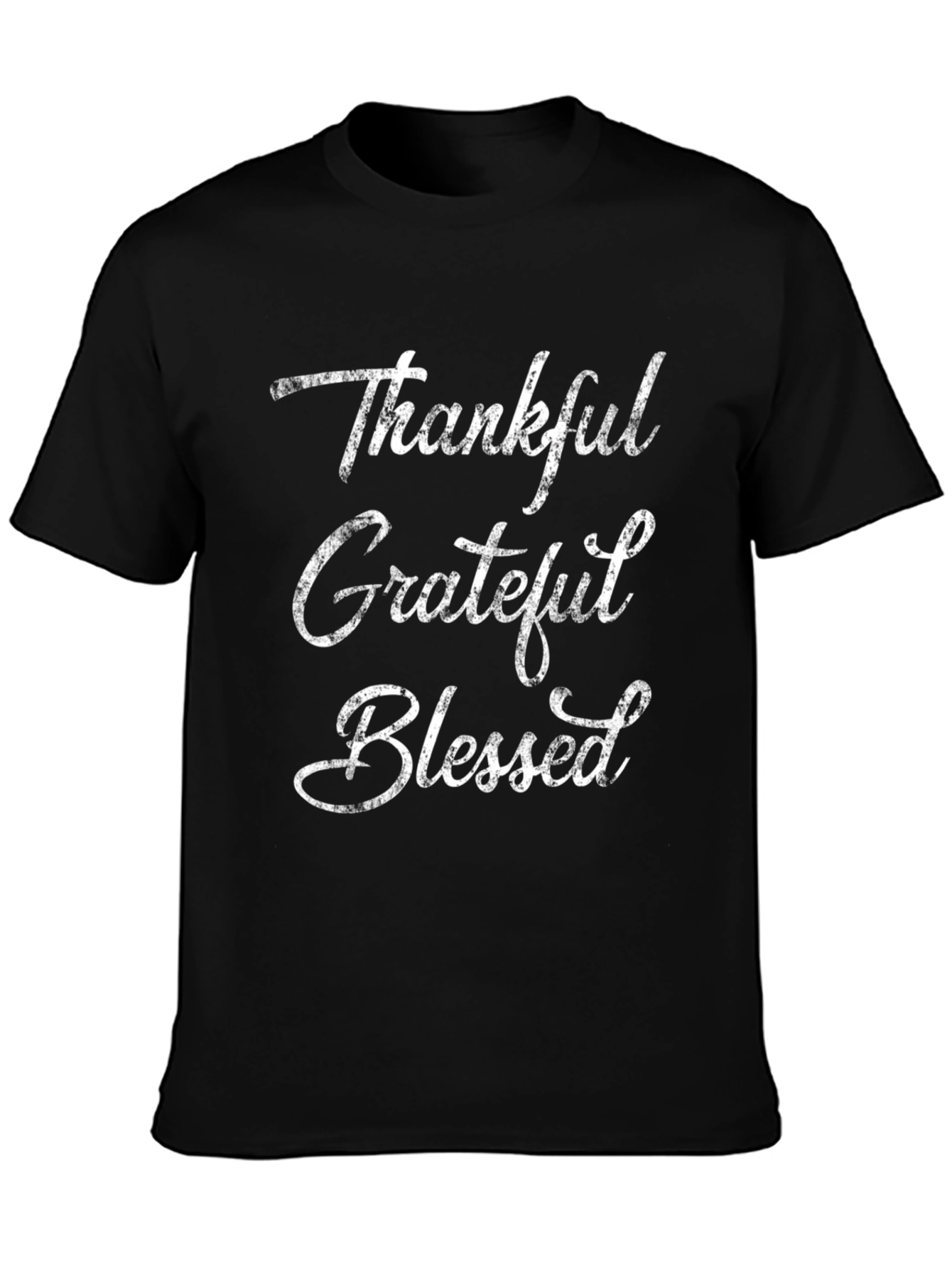 Thankful Grateful Blessed Graphic T-Shirt