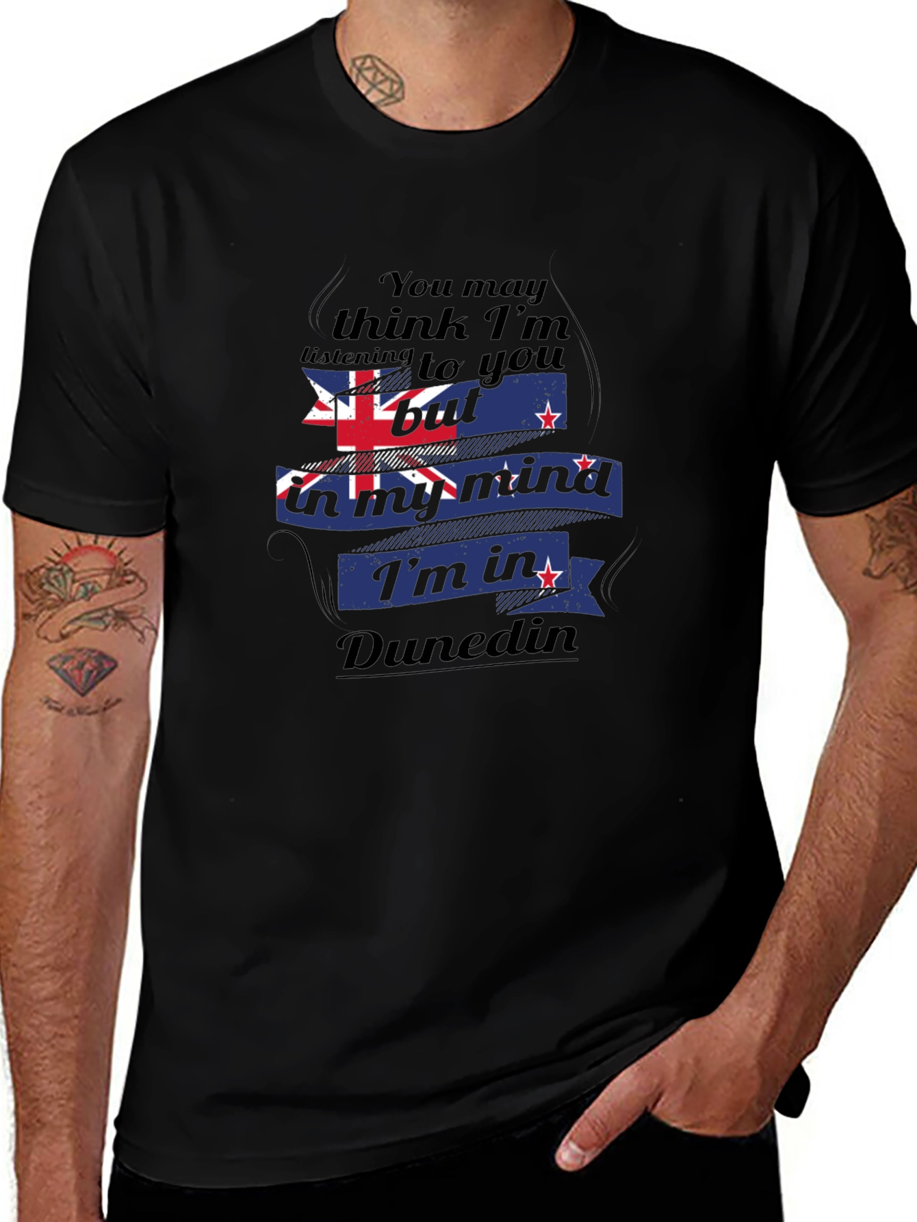 Dunedin Mind T-Shirt: NZ Flag Design