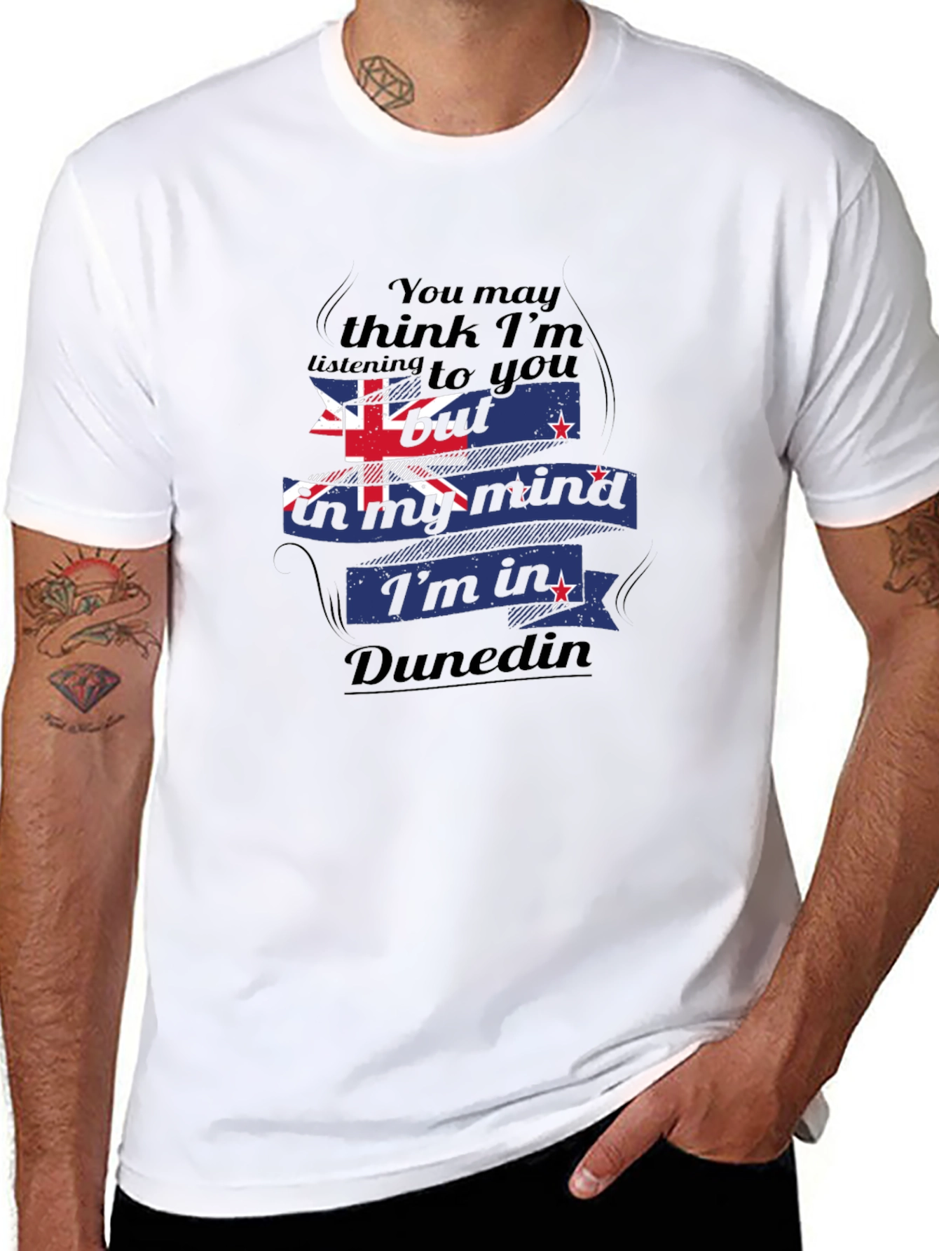 Dunedin Mind T-Shirt: NZ Flag Design