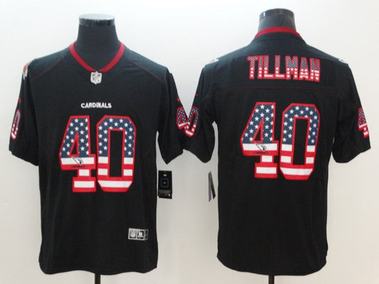 Men's Arizona Cardinals Pat Tillman #40 Black Player Jerseys