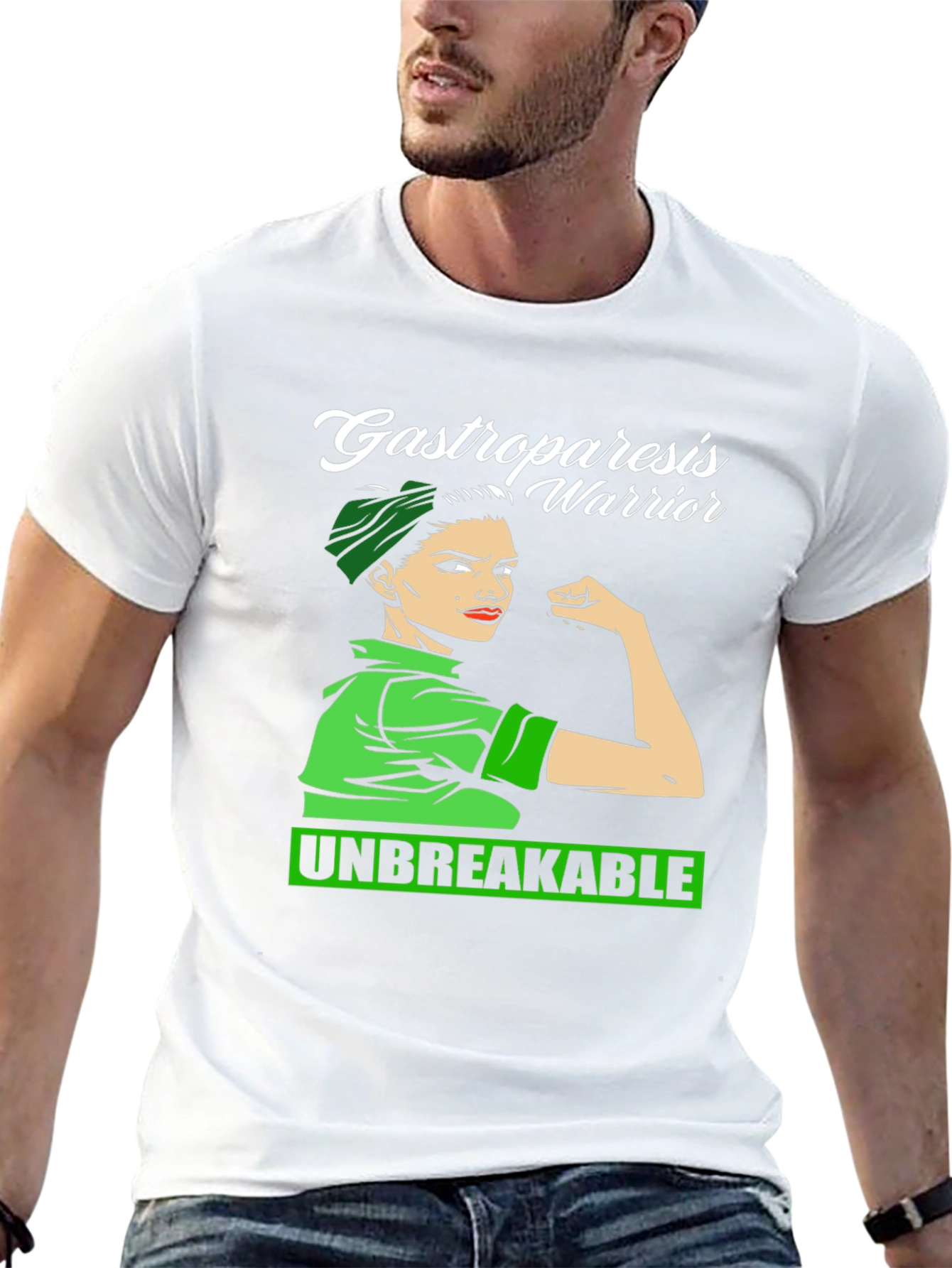 Gastroparesis Warrior Black T-Shirt