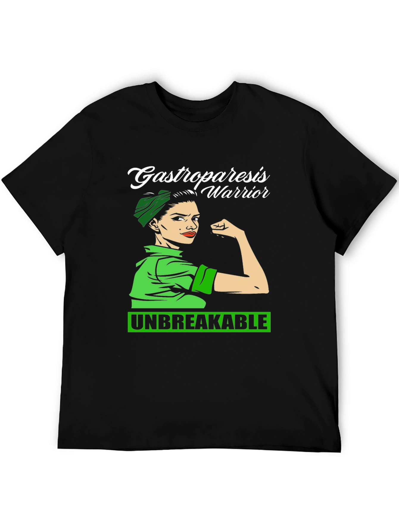 Gastroparesis Warrior Black T-Shirt