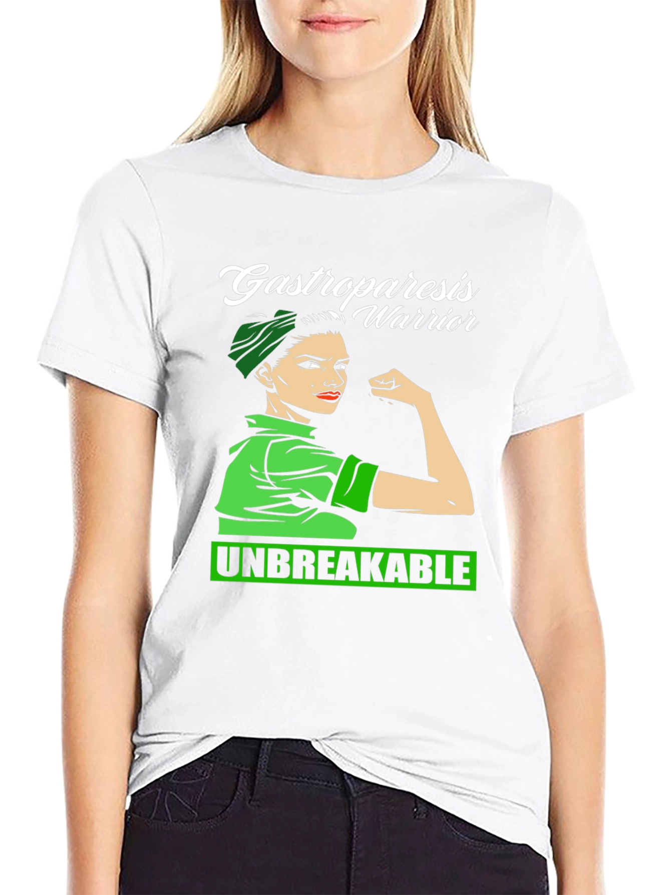 Gastroparesis Warrior Black T-Shirt
