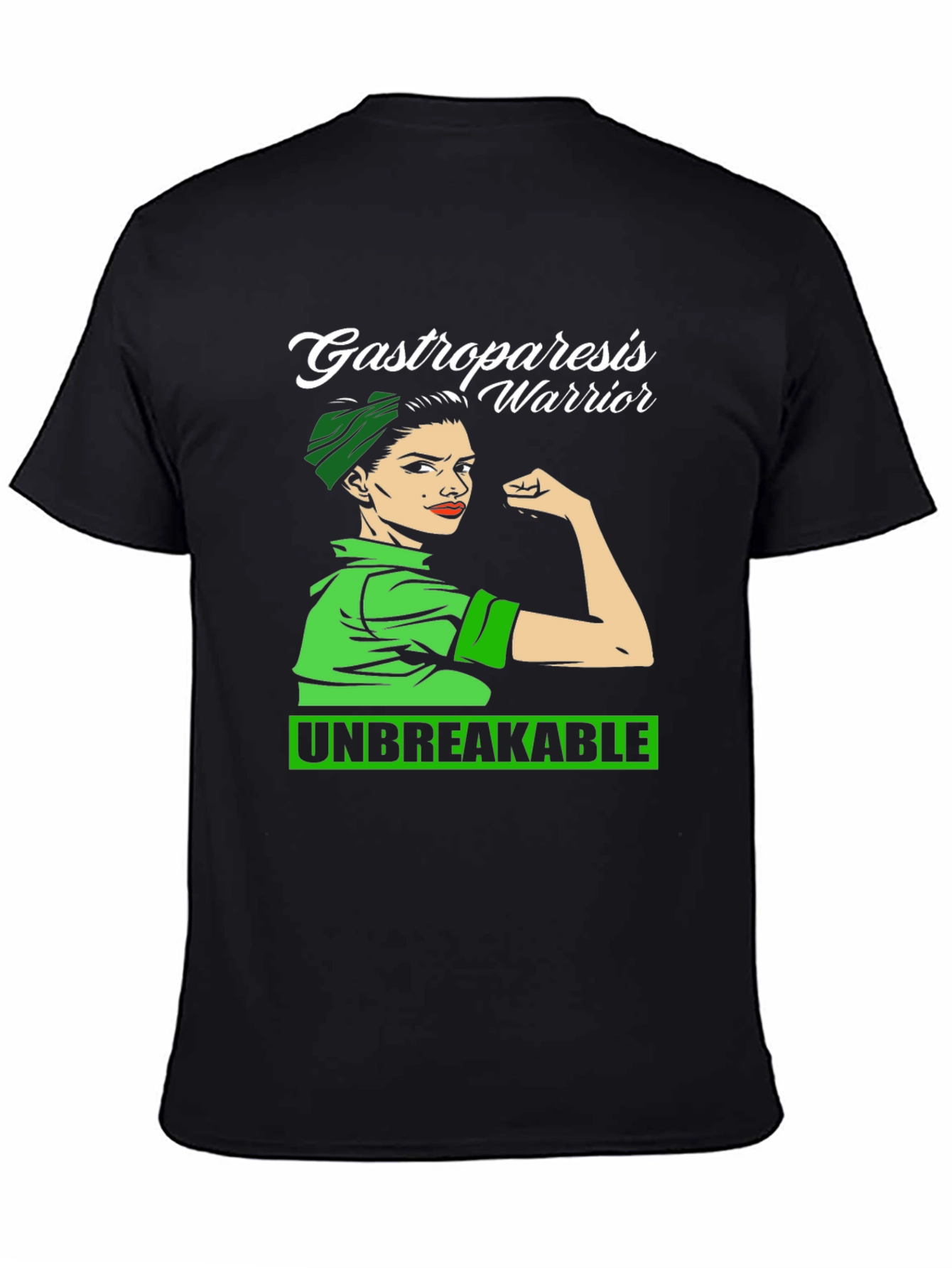Gastroparesis Warrior Black T-Shirt
