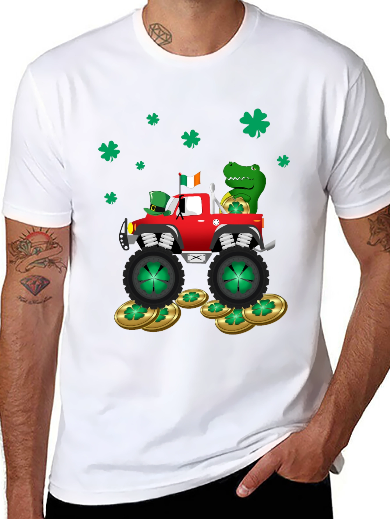 St. Patricks Day Monster Truck T-Shirt