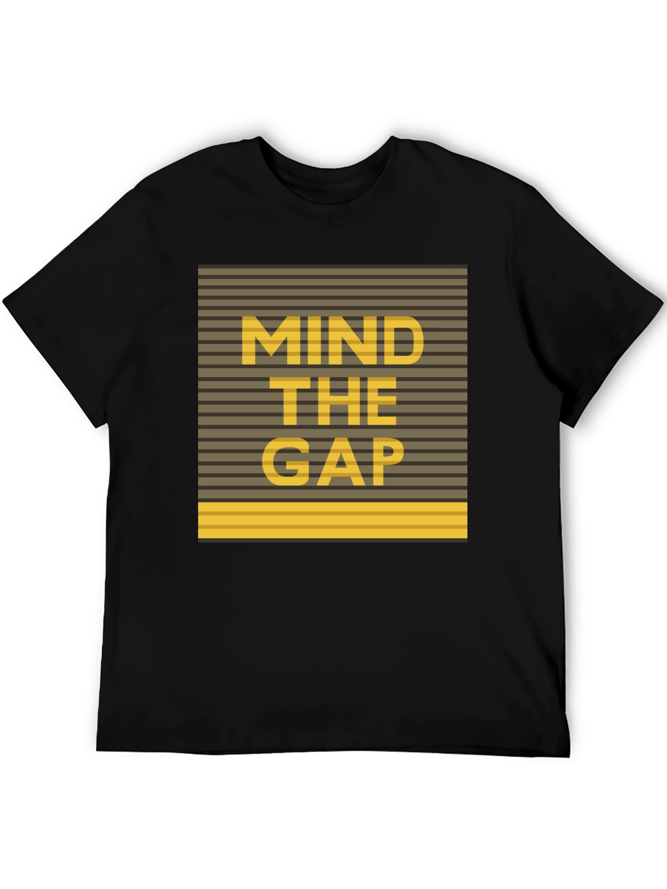Mind The Gap Graphic Tee - Black