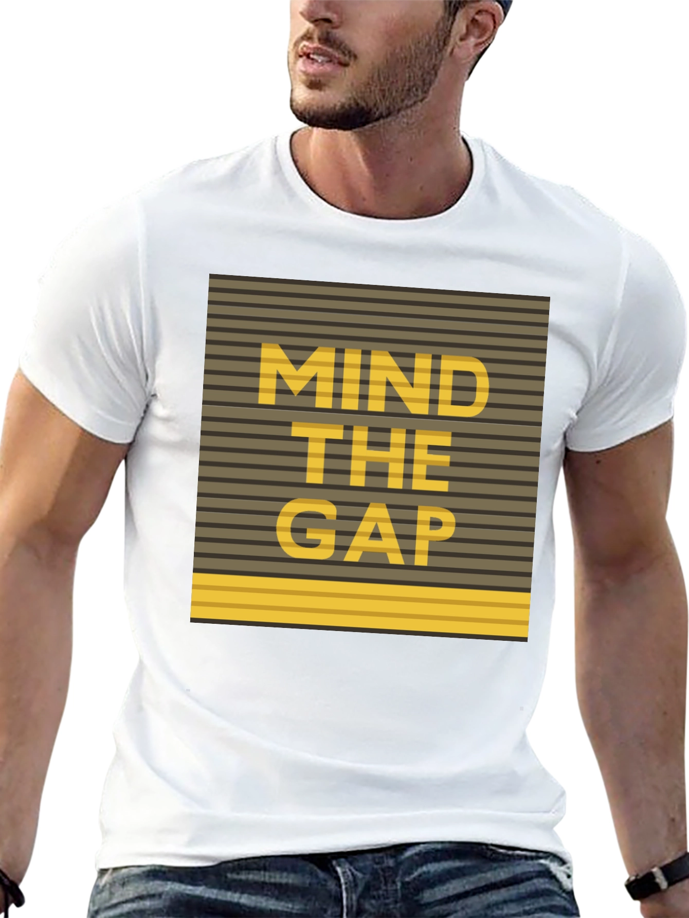 Mind The Gap Graphic Tee - Black