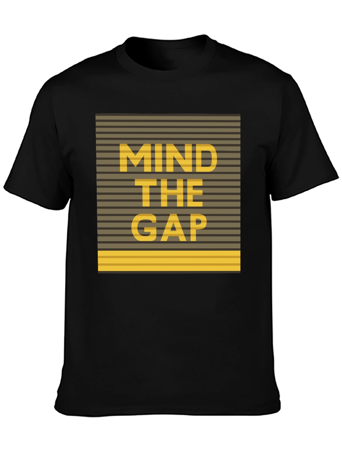 Mind The Gap Graphic Tee - Black