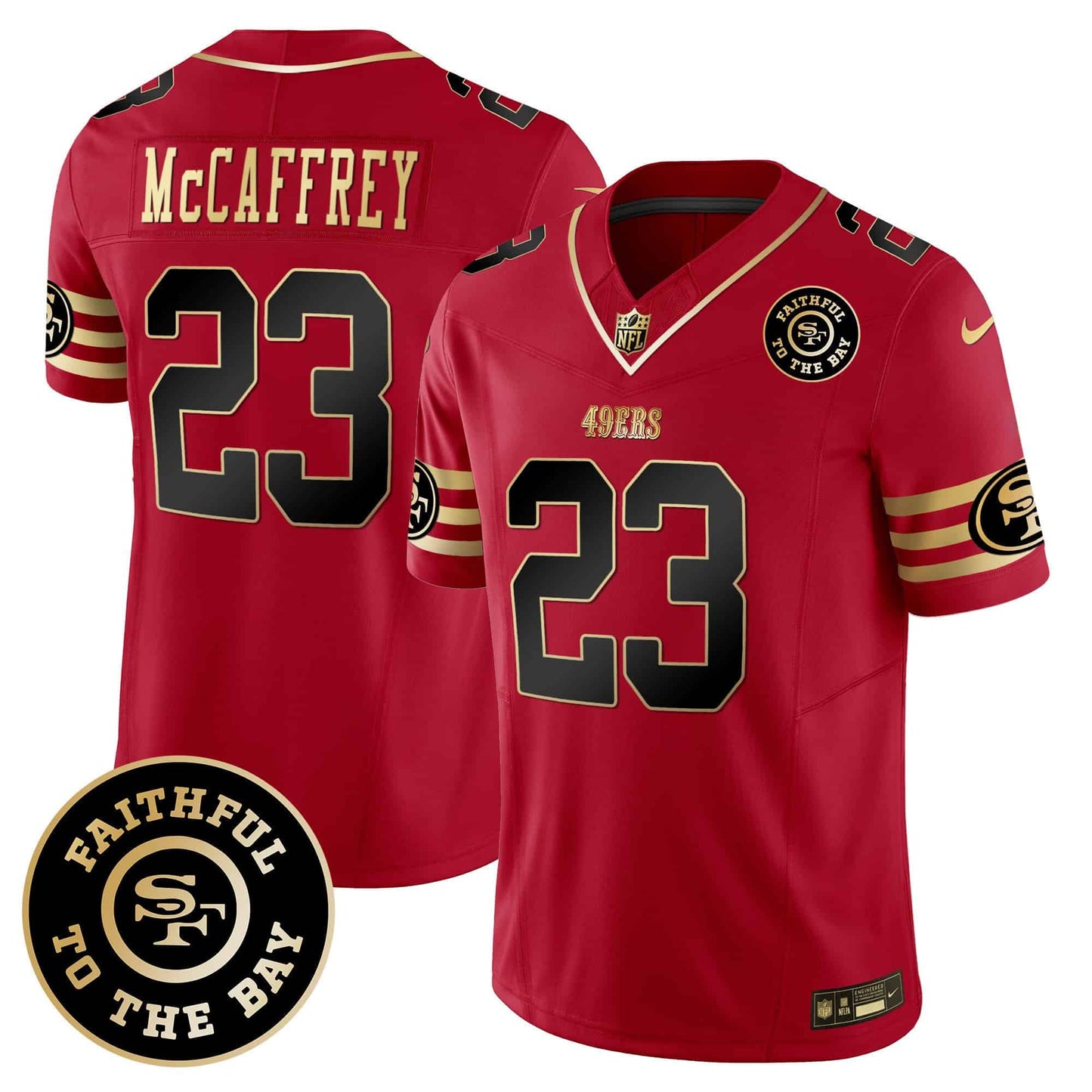 Men???s 49ers Faithful To The Bay Patch Vapor Limited Jersey V6 ??? All Stitched