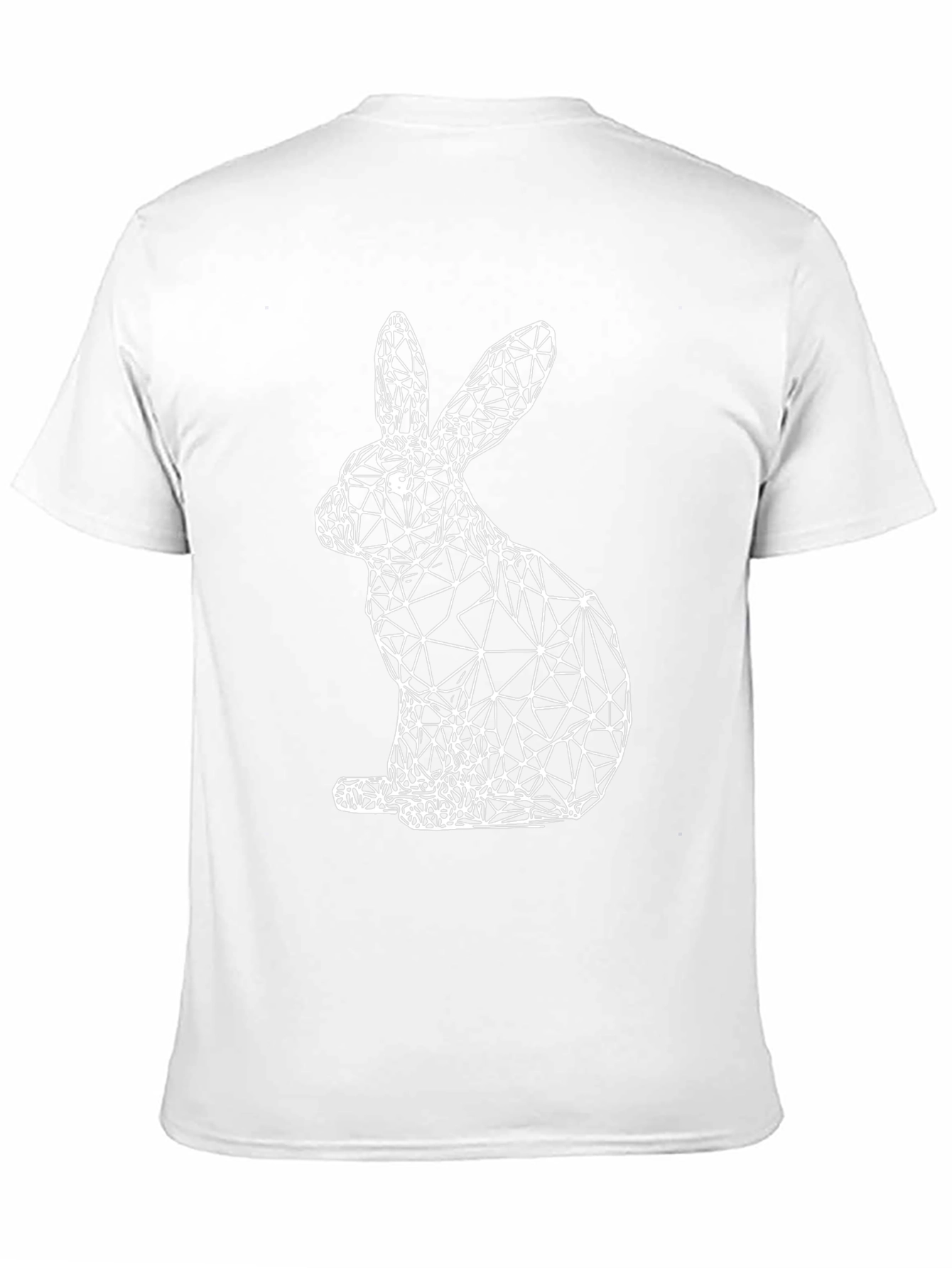 Geometric Rabbit Graphic Tee - Modern Easter Style