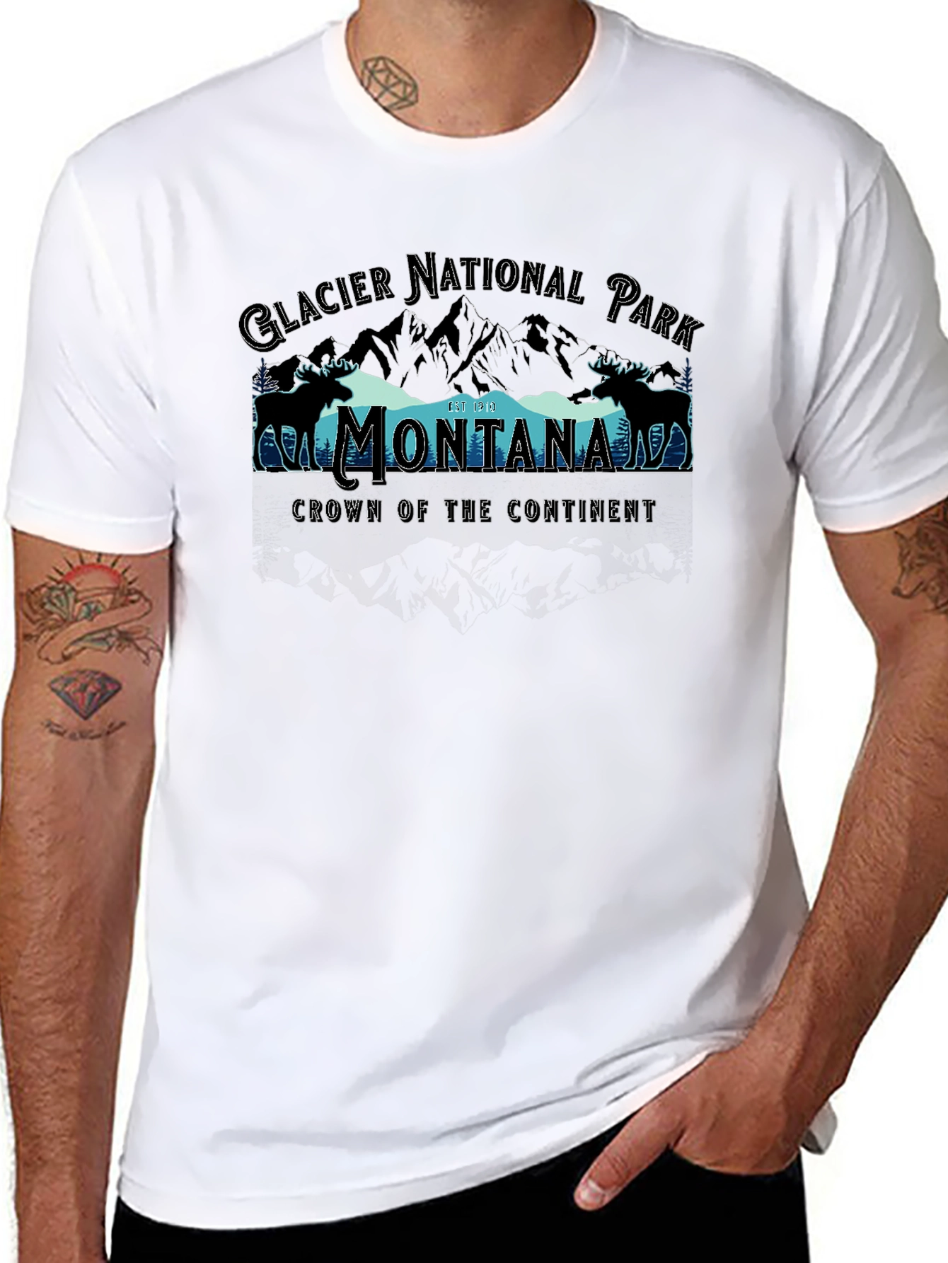 Glacier National Park Montana Graphic Tee