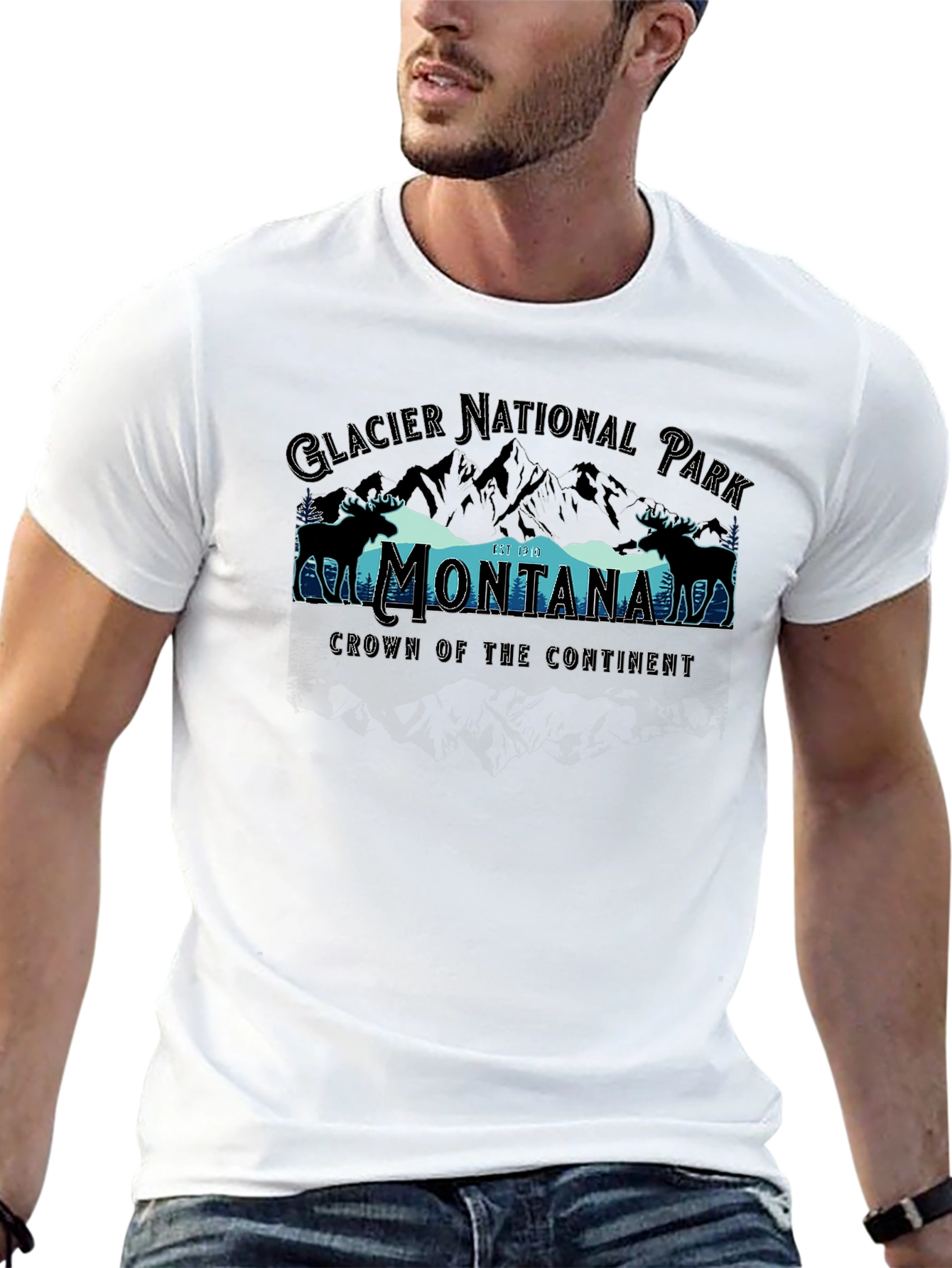 Glacier National Park Montana Graphic Tee