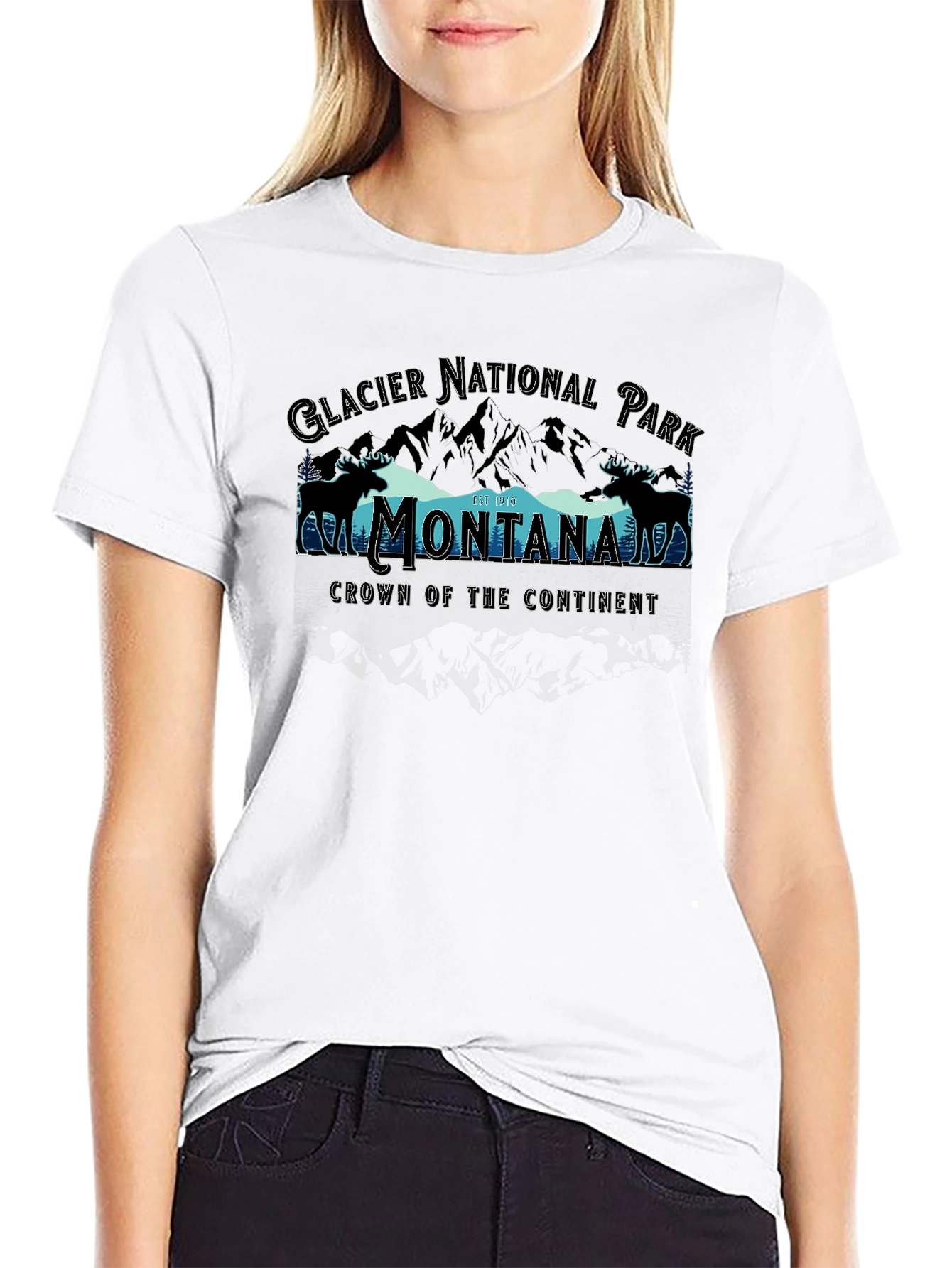 Glacier National Park Montana Graphic Tee