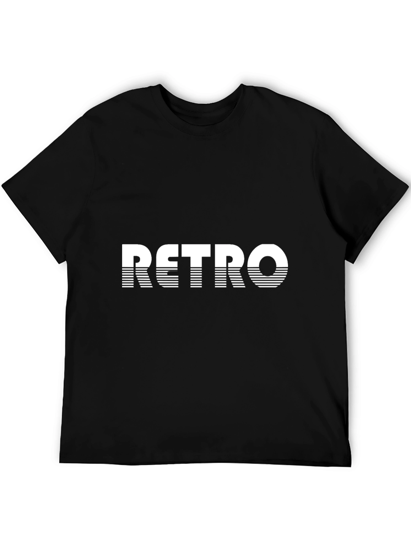 Retro Graphic Tee - Black Casual T-Shirt