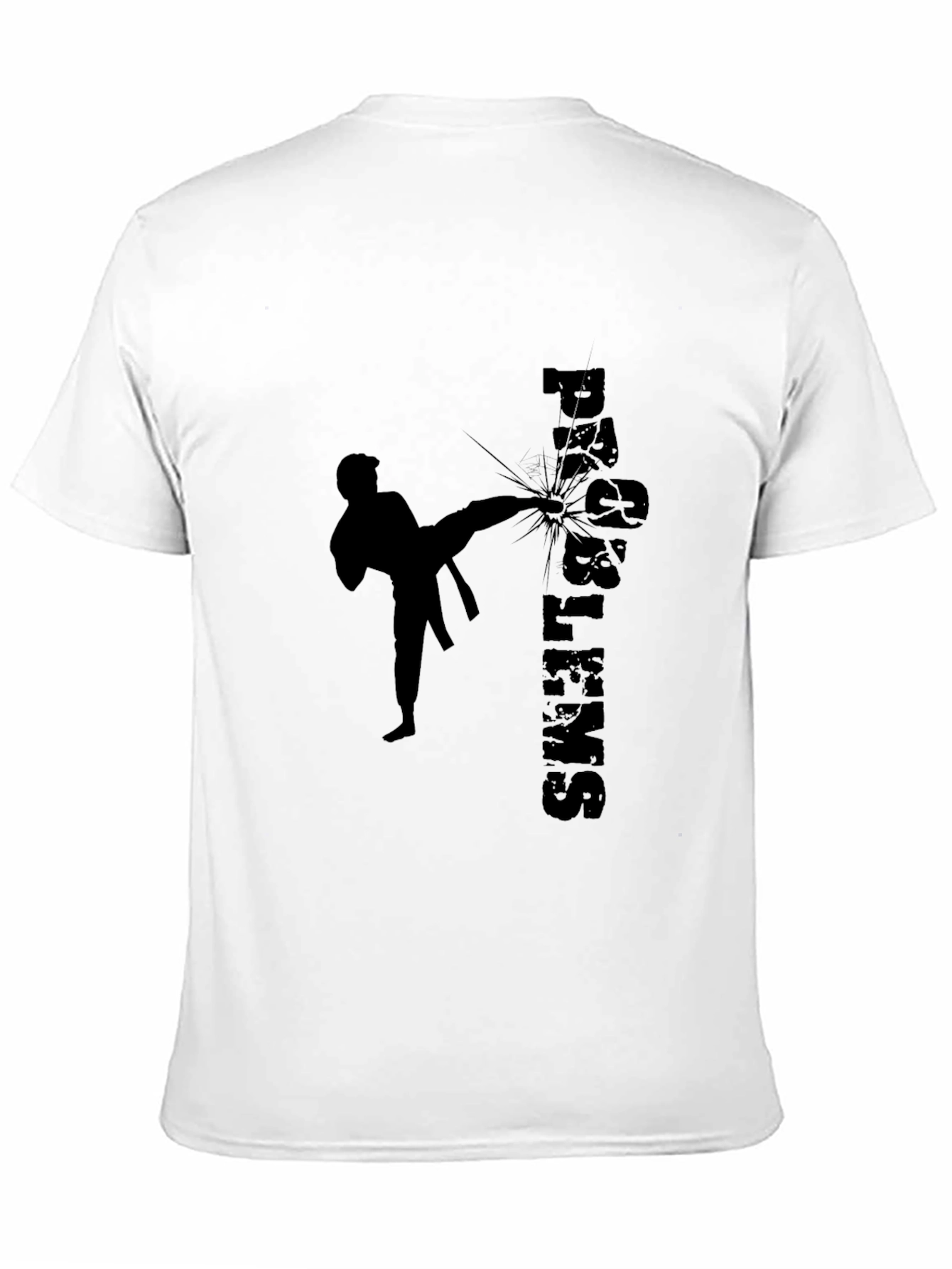 Martial Arts Kick Black T-Shirt