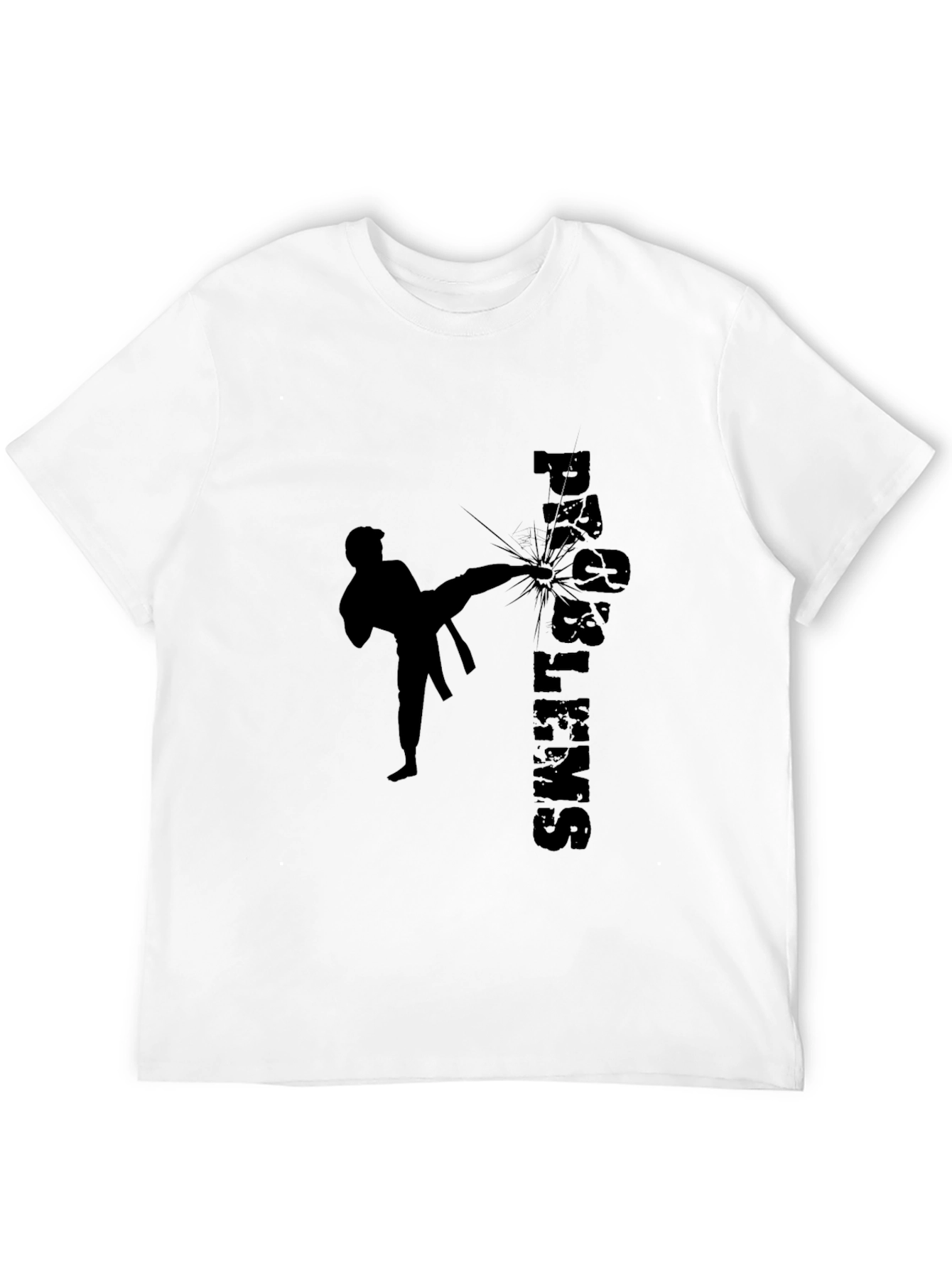 Martial Arts Kick Black T-Shirt