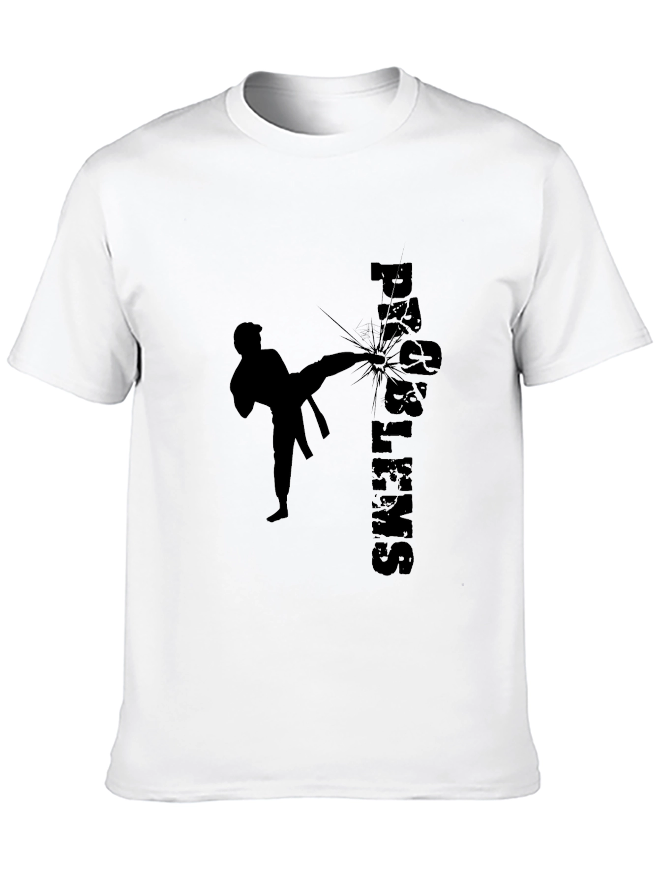 Martial Arts Kick Black T-Shirt