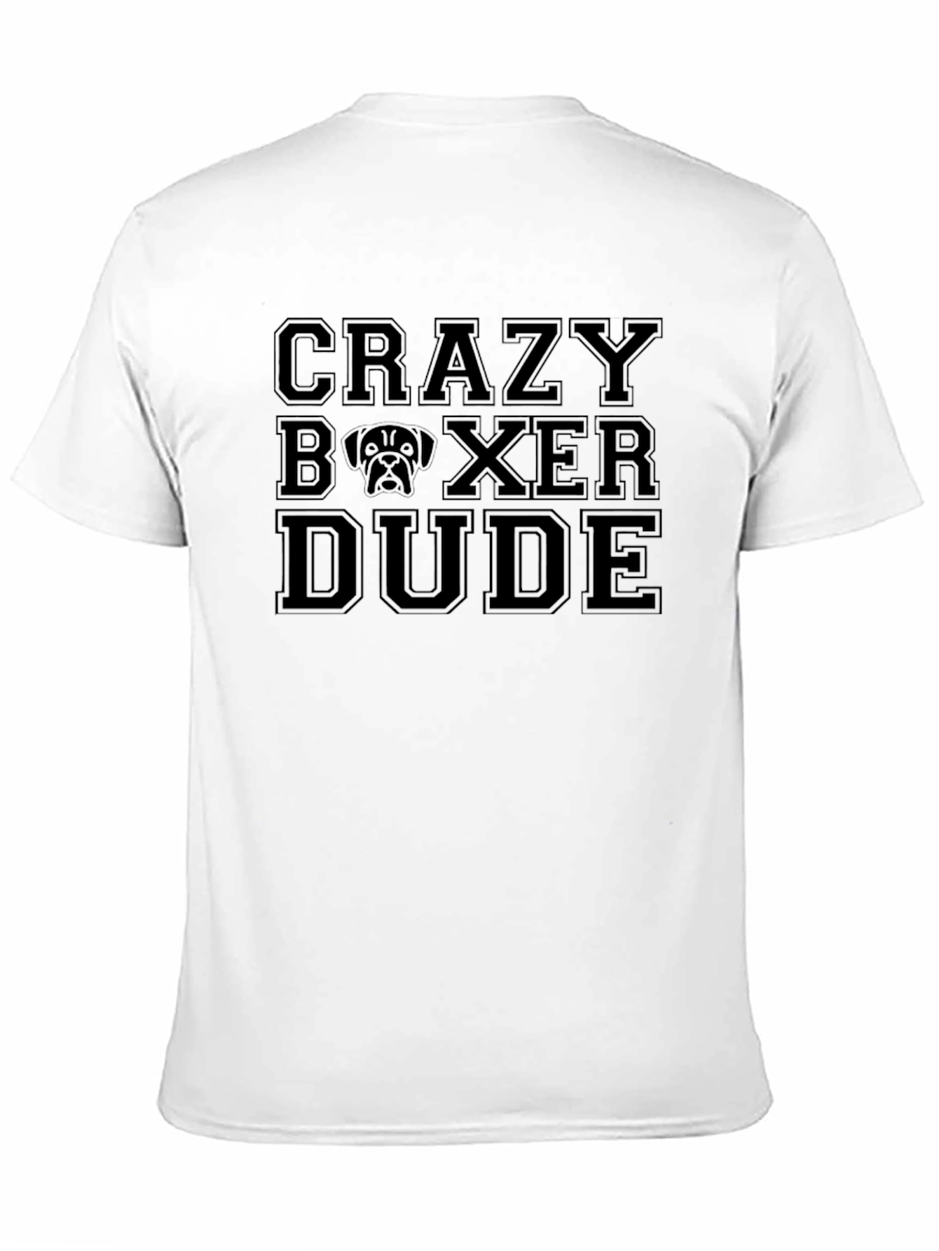 Crazy Boxer Dude Black T-Shirt