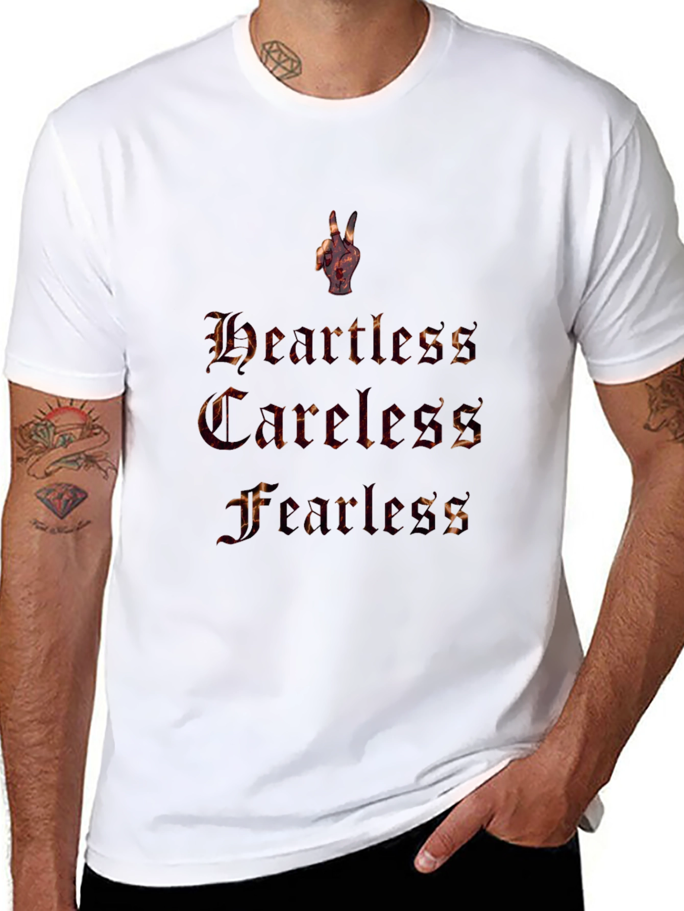 Heartless Careless Fearless Graphic T-Shirt