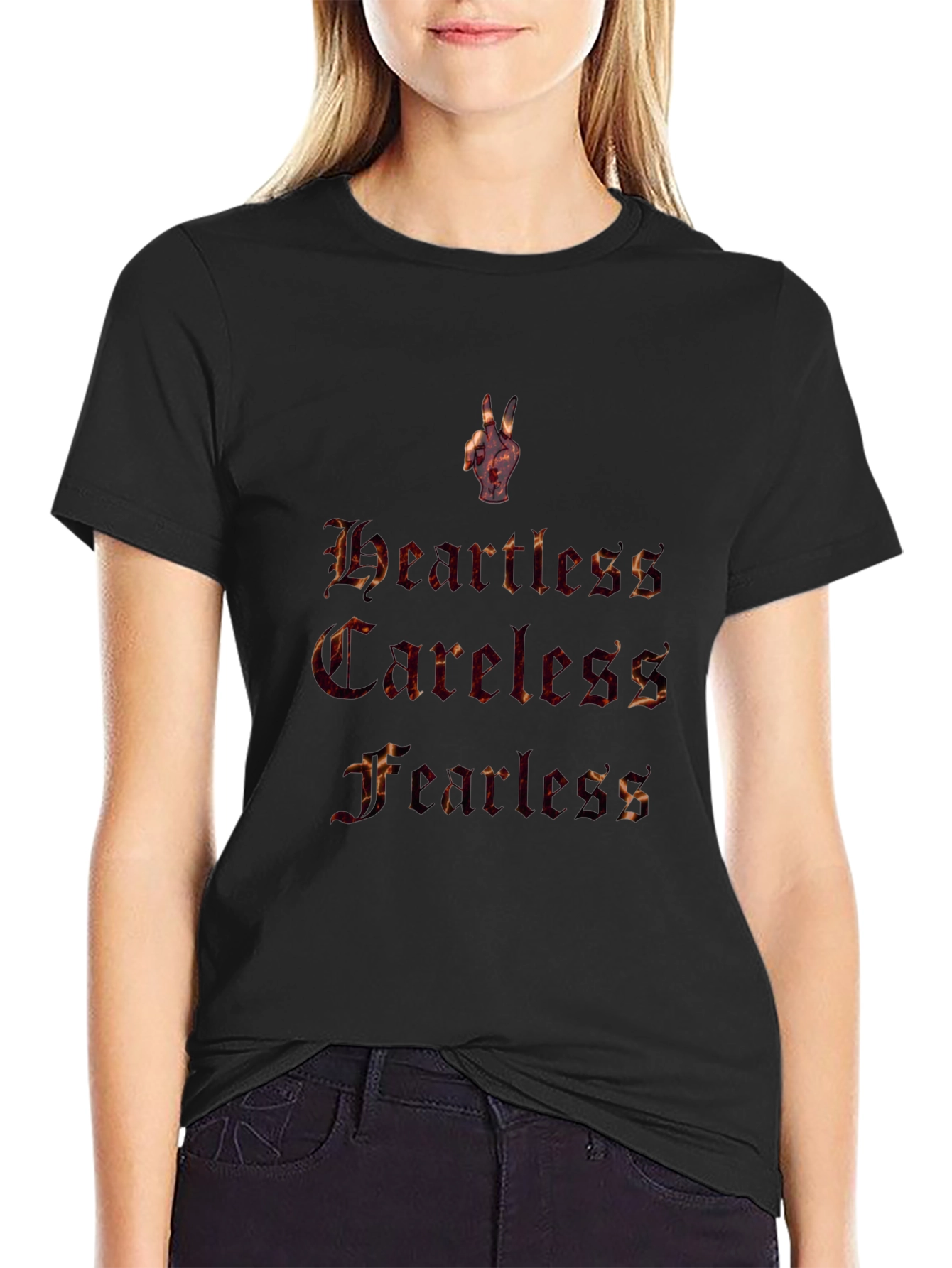 Heartless Careless Fearless Graphic T-Shirt