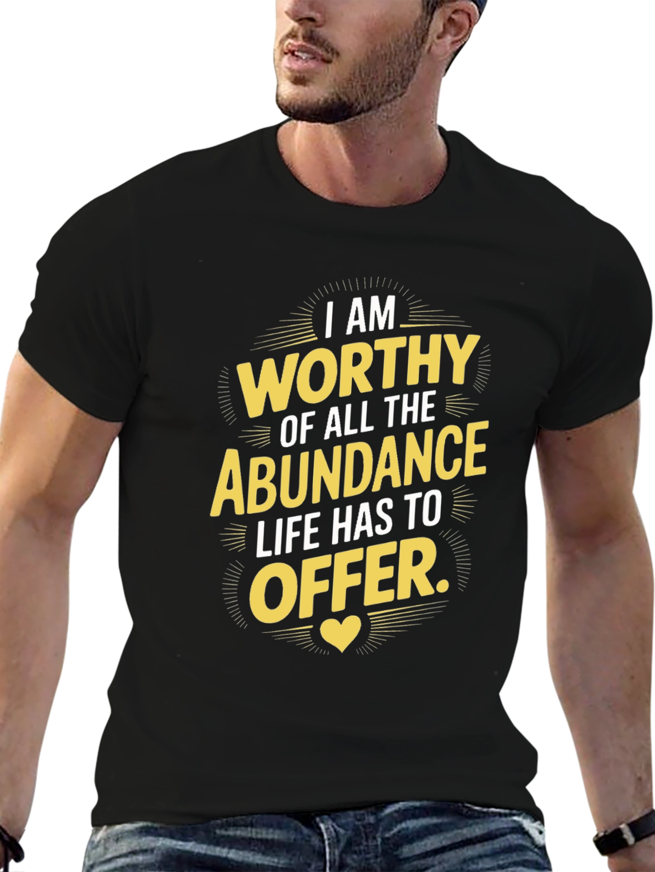 Worthy Abundance T-Shirt - Motivational Graphic Tee