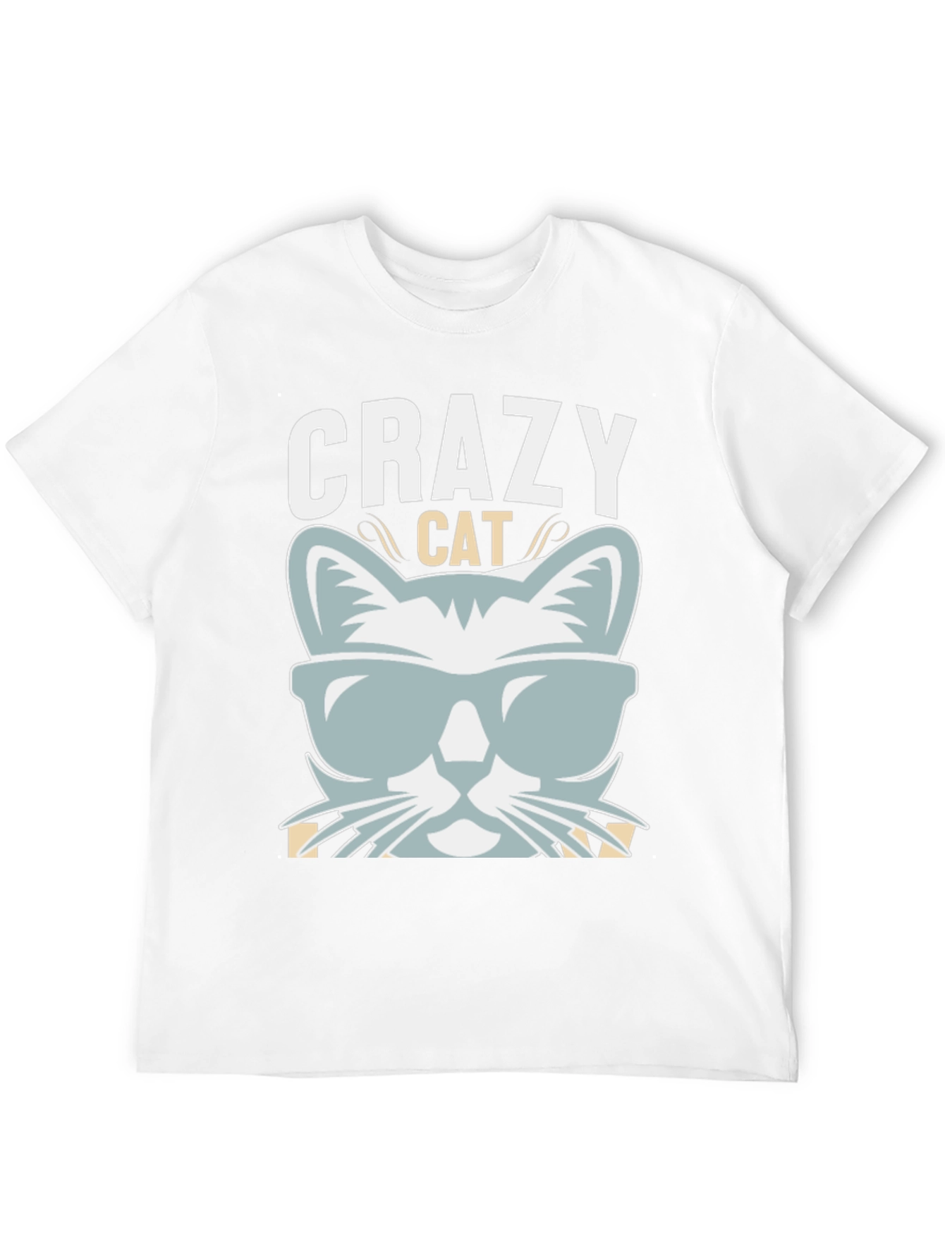 Crazy Cat Graphic T-Shirt
