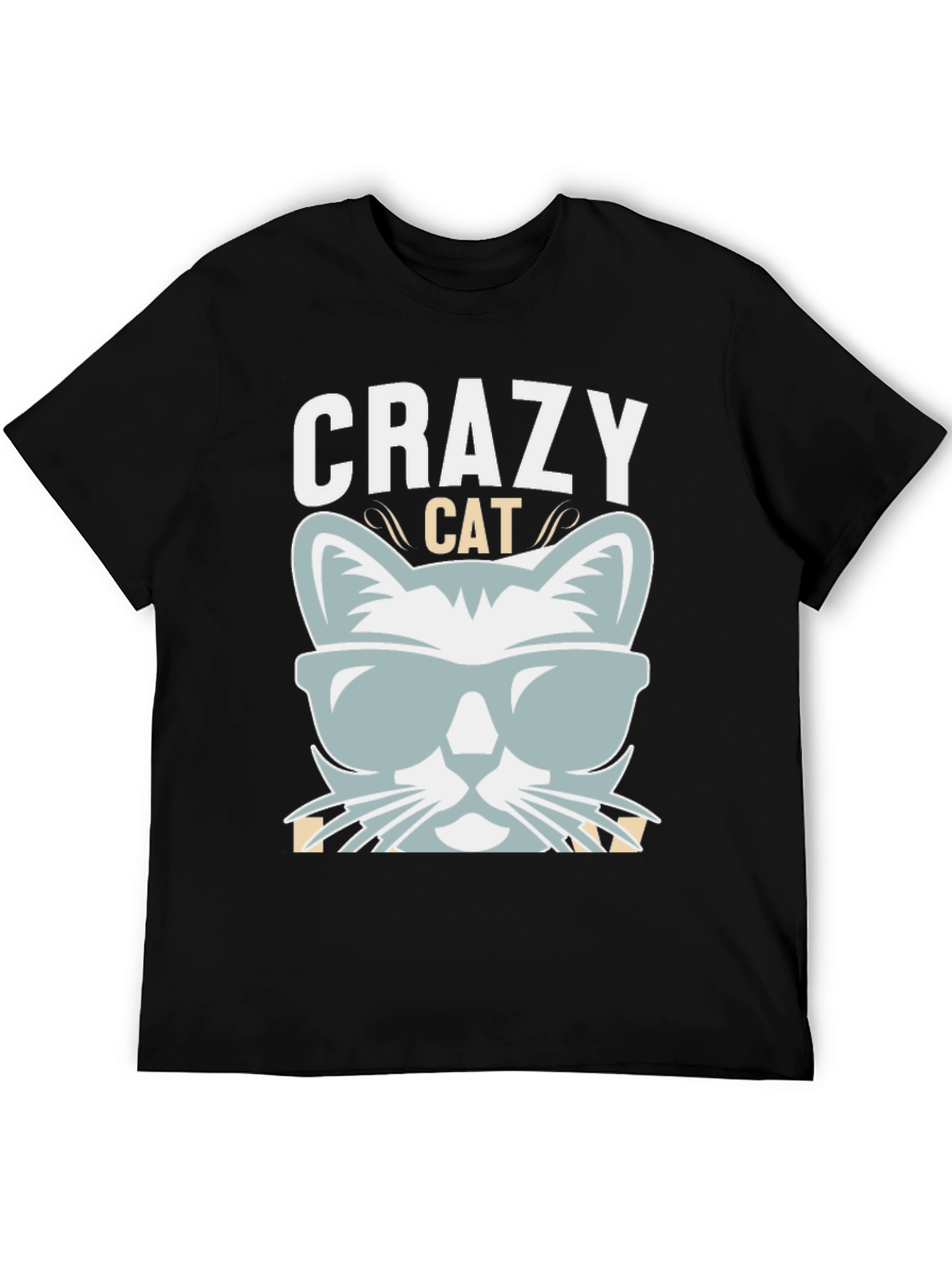 Crazy Cat Graphic T-Shirt