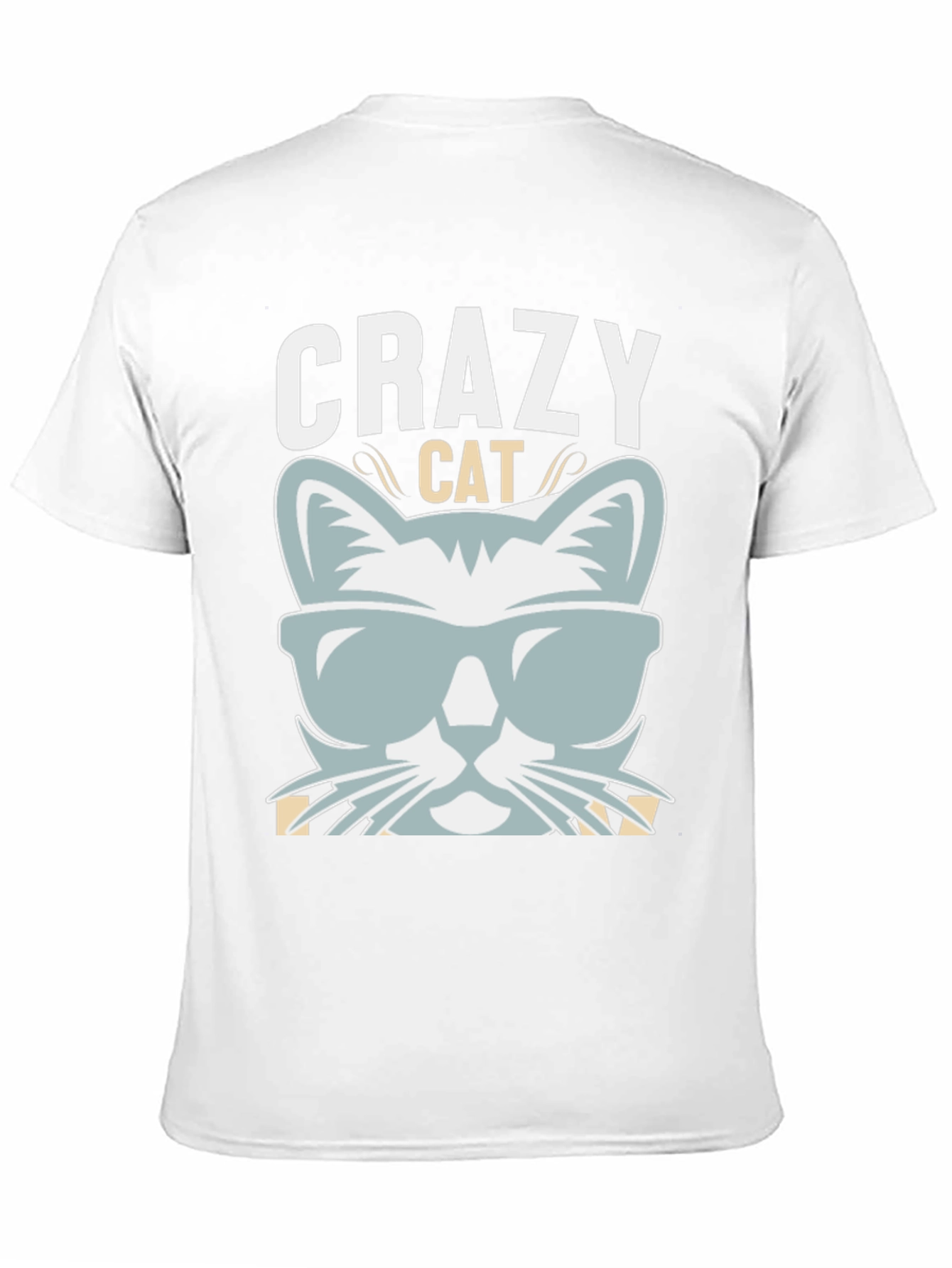 Crazy Cat Graphic T-Shirt