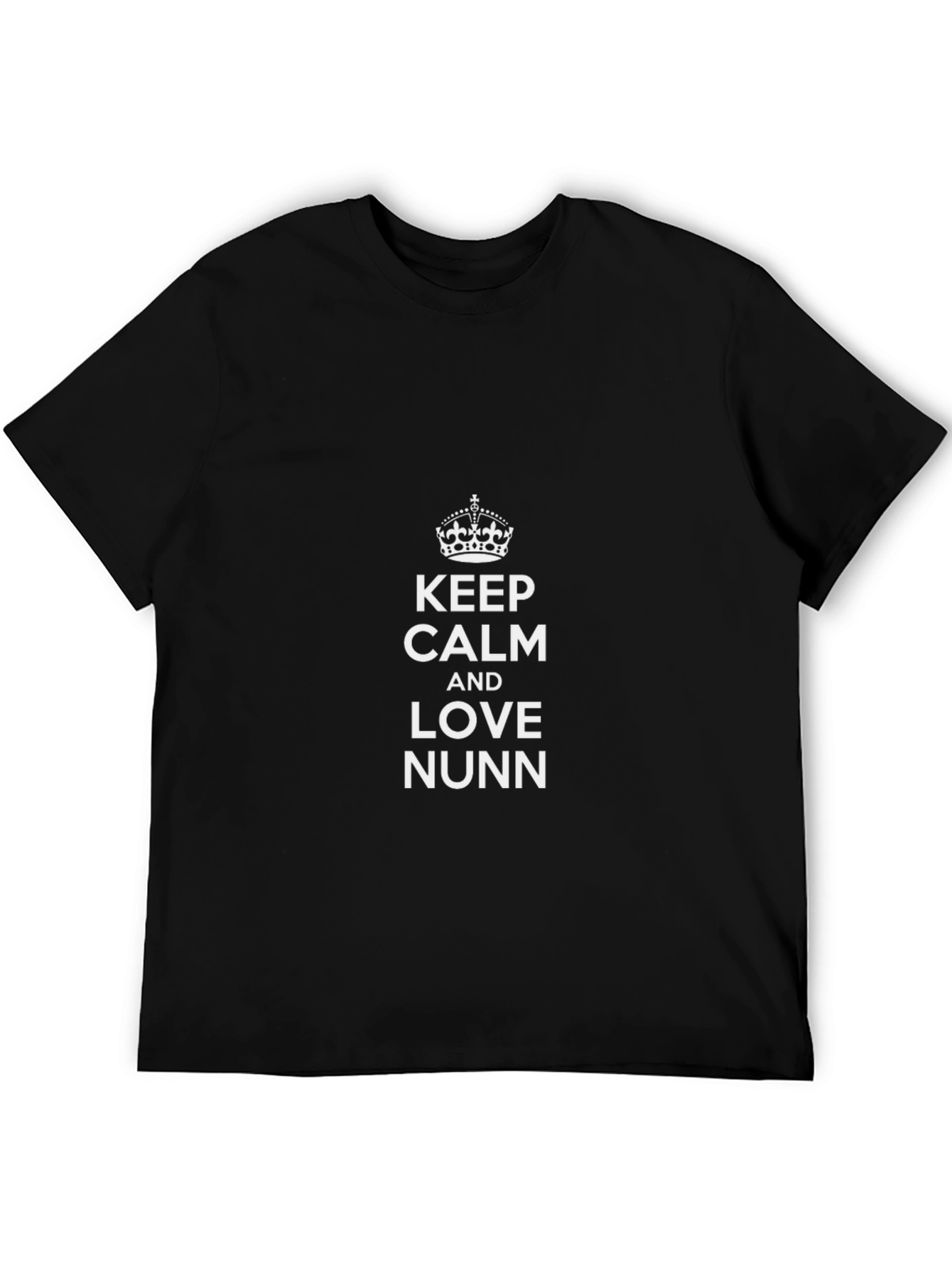 Keep Calm and Love Nunn Black T-Shirt