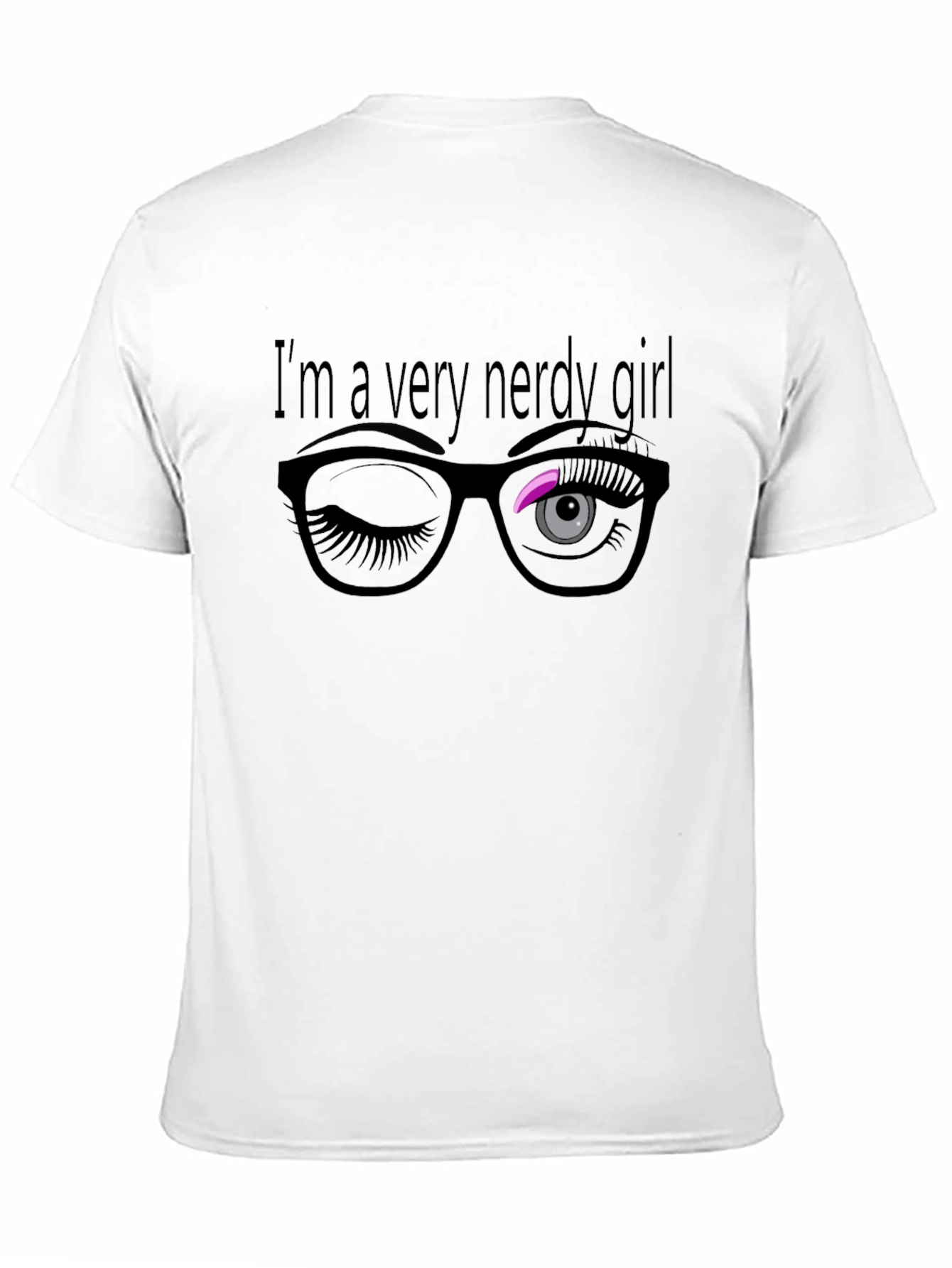 Nerdy Girl Wink T-Shirt