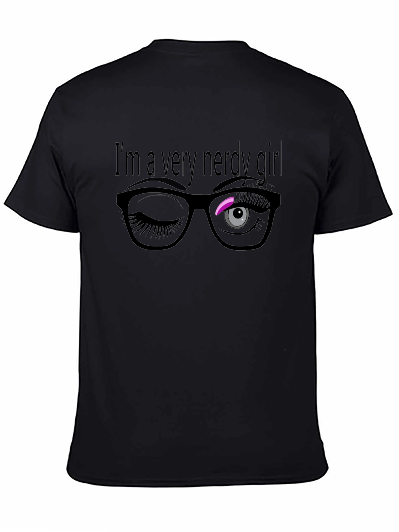Nerdy Girl Wink T-Shirt