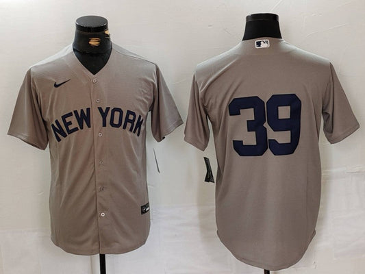 Men's New York Yankees Jose Trevino #39 Gray Replica Player Name Jerseys