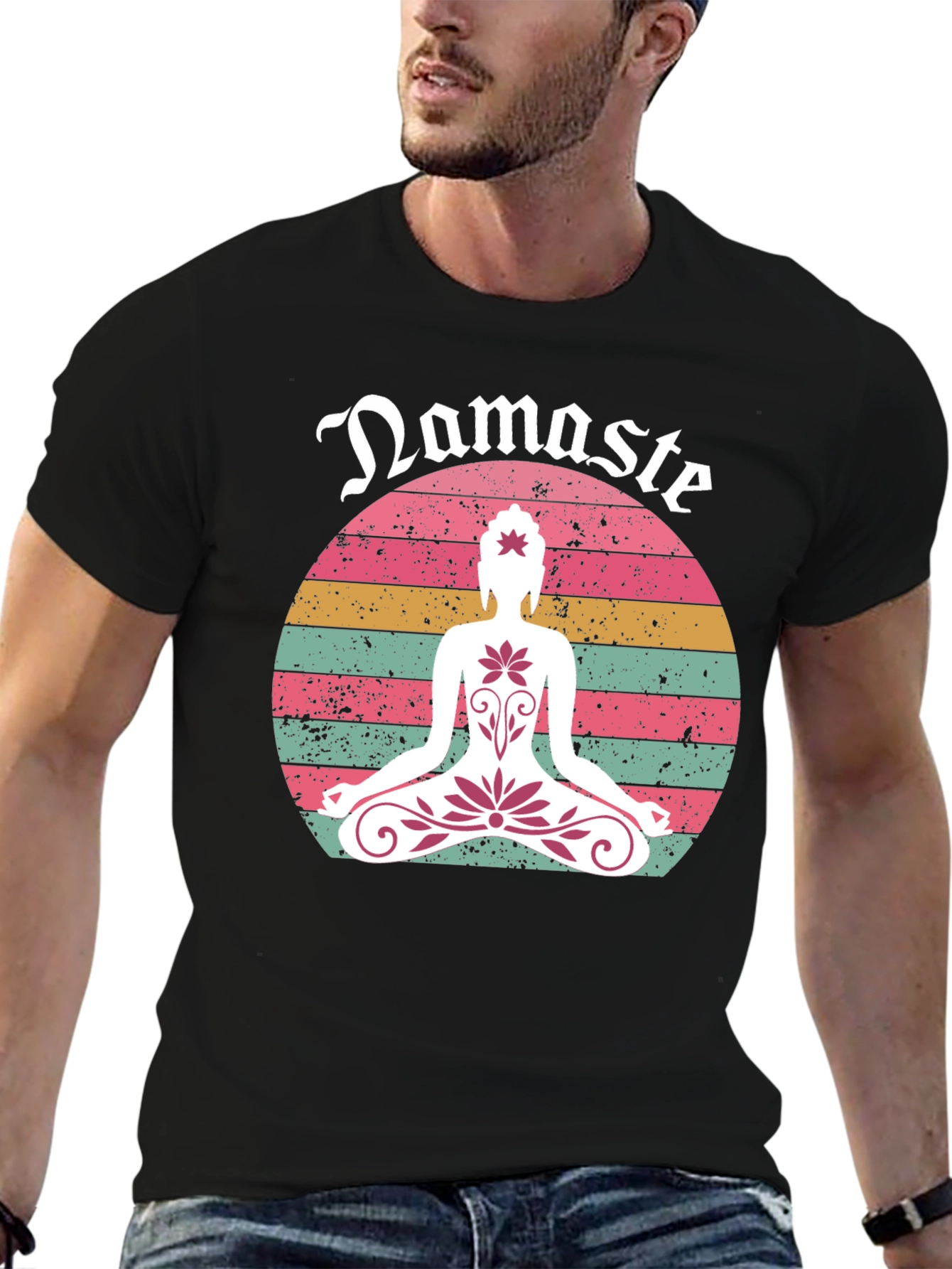 Namaste Lotus Graphic Tee - Relaxed Fit