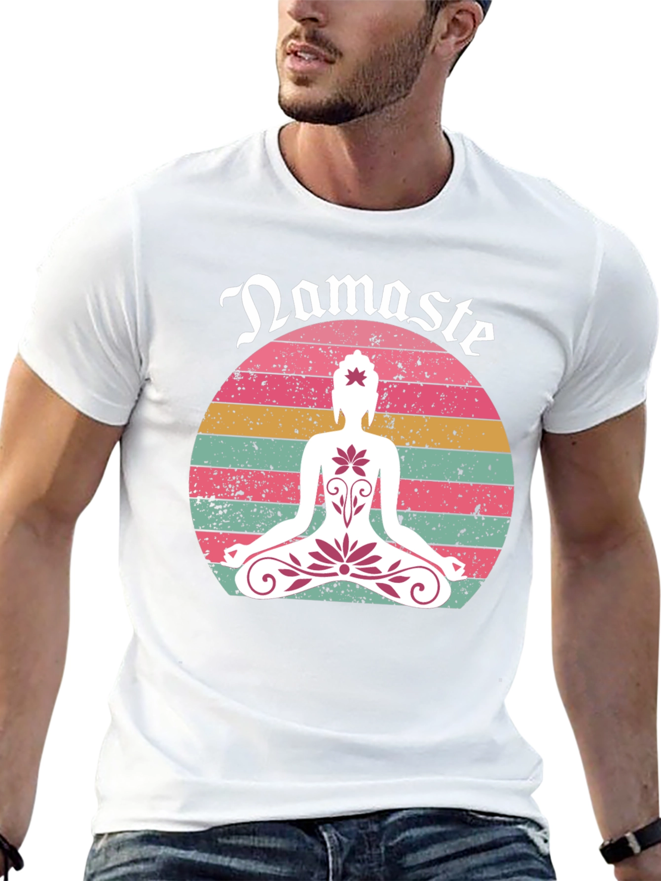 Namaste Lotus Graphic Tee - Relaxed Fit
