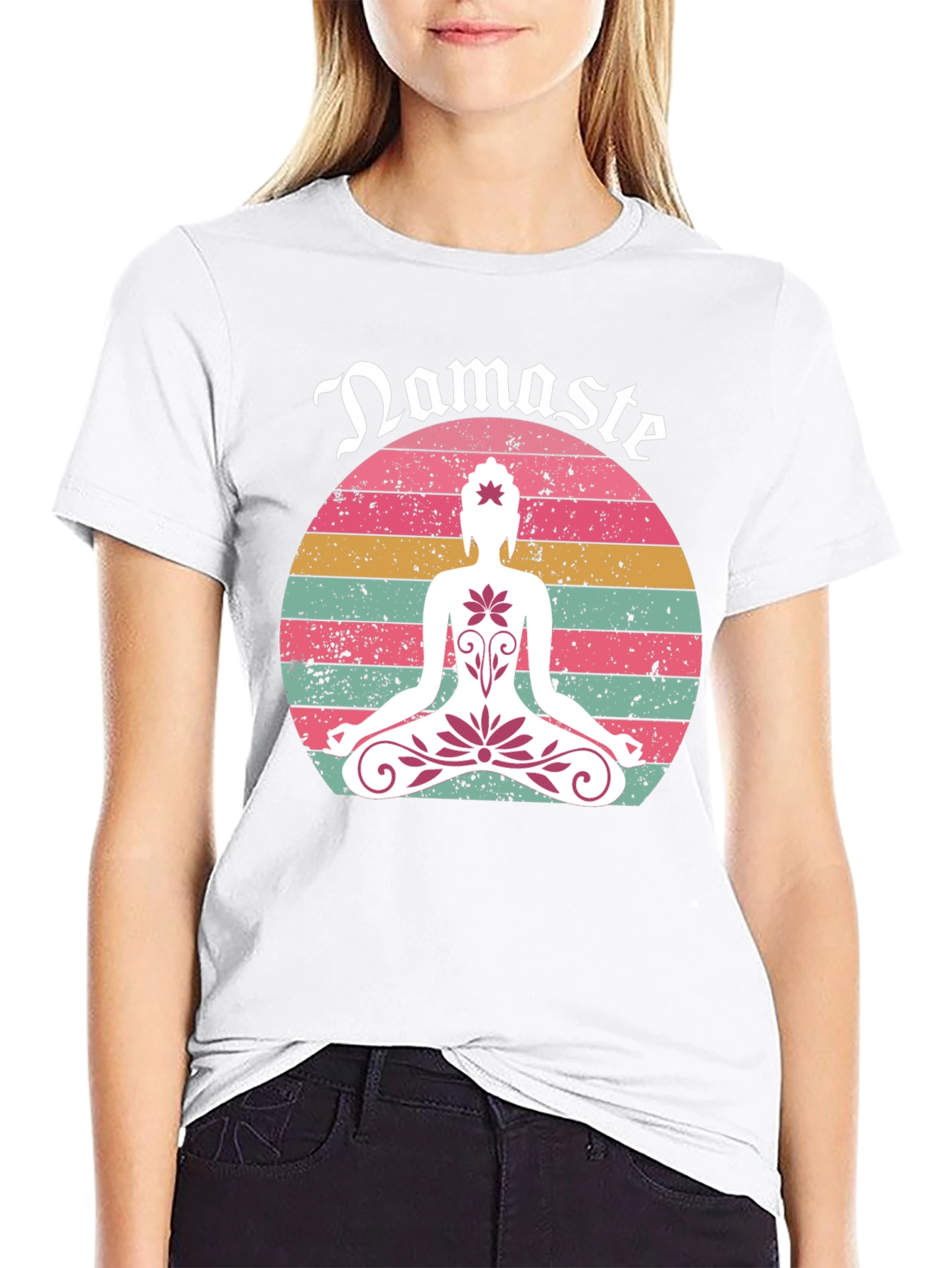 Namaste Lotus Graphic Tee - Relaxed Fit