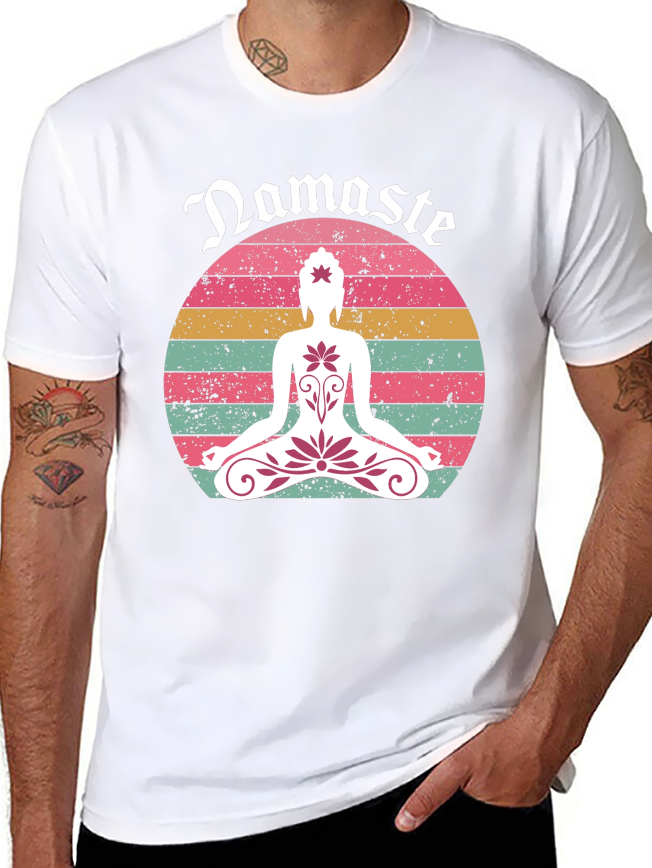 Namaste Lotus Graphic Tee - Relaxed Fit