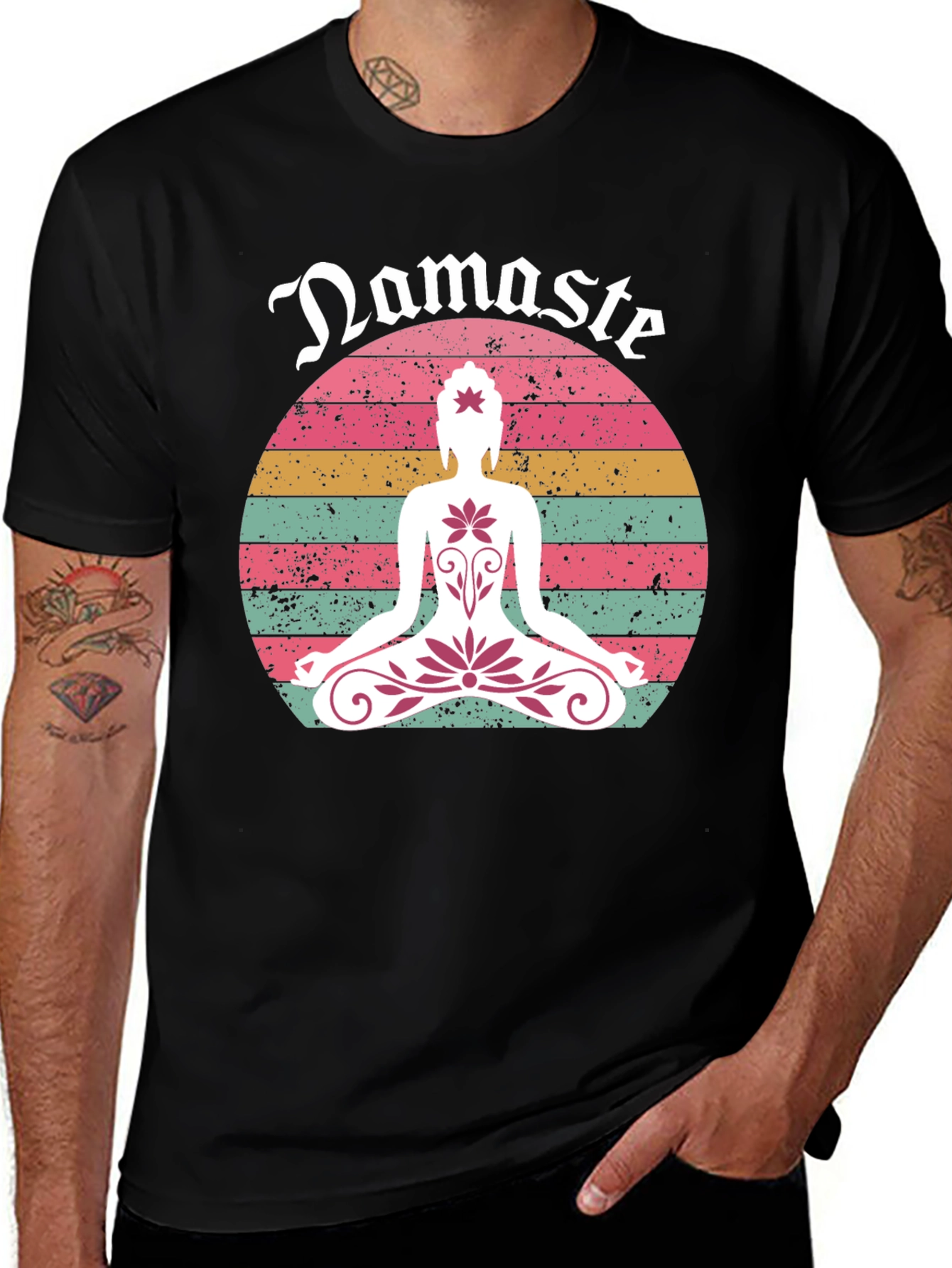 Namaste Lotus Graphic Tee - Relaxed Fit