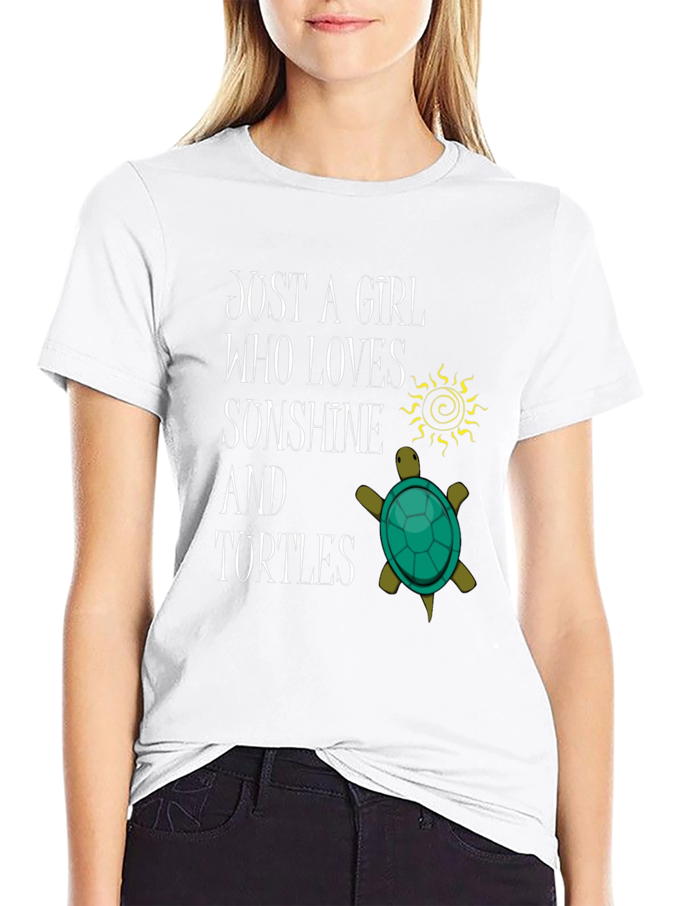 Girl Loves Sunshine & Turtles T-Shirt