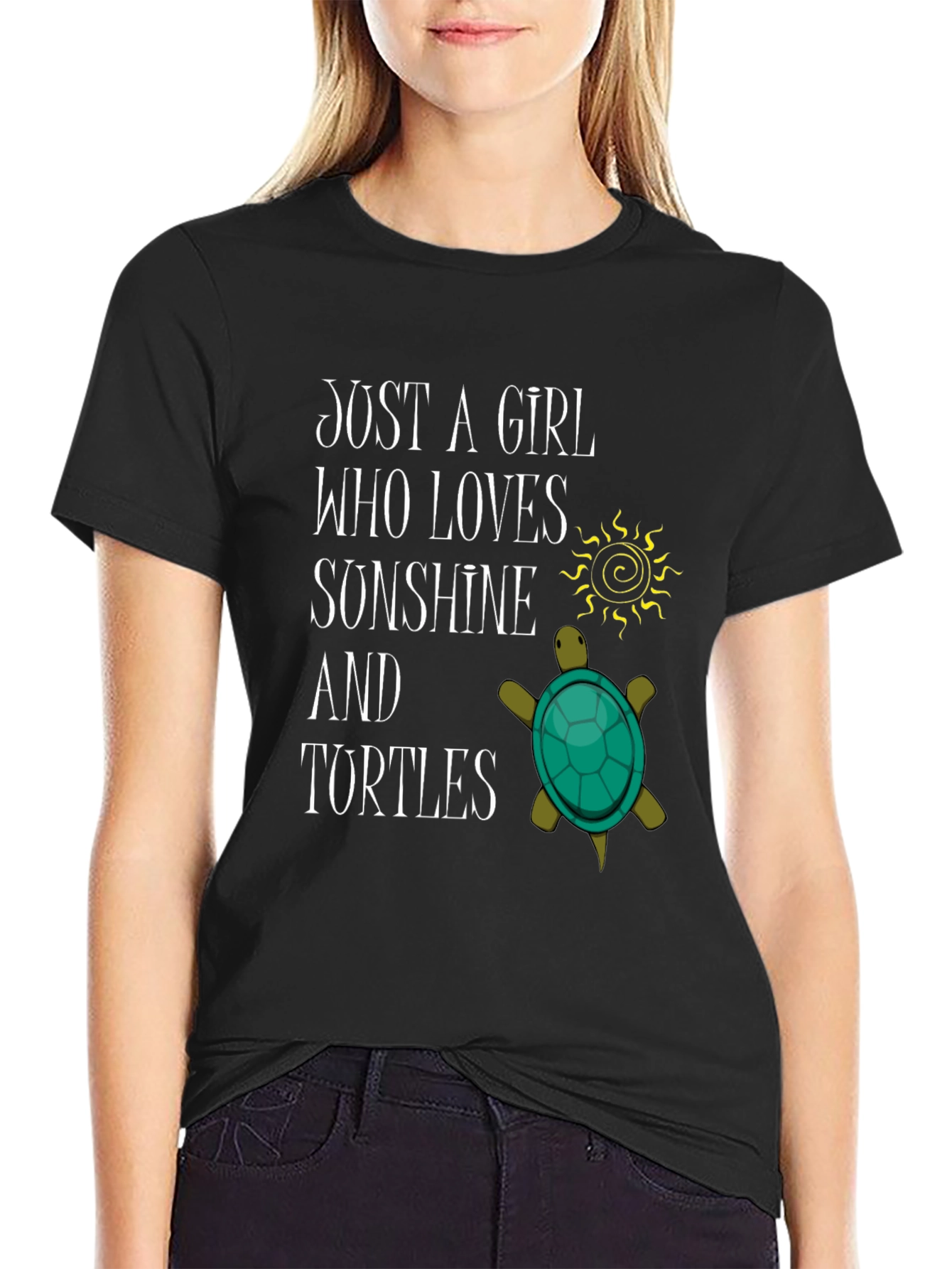 Girl Loves Sunshine & Turtles T-Shirt