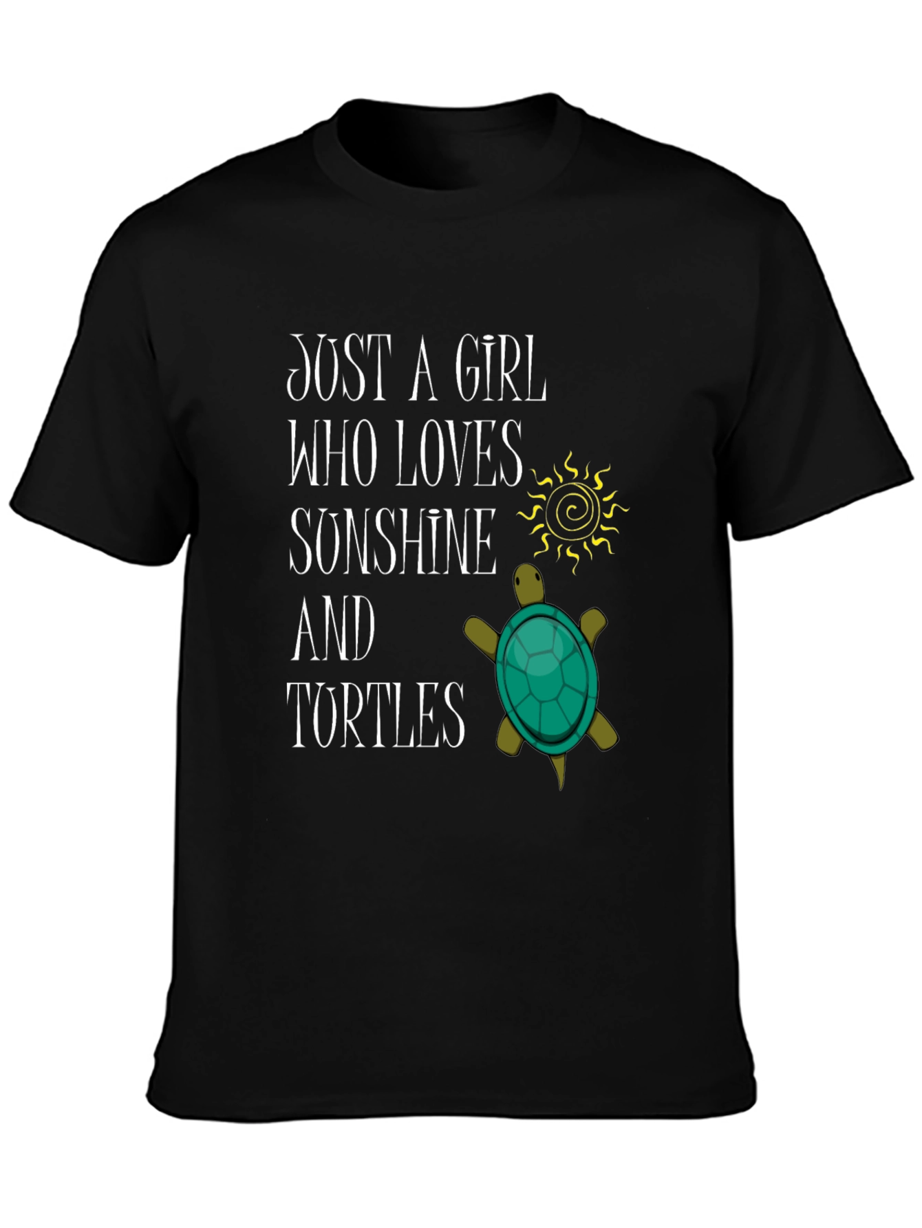 Girl Loves Sunshine & Turtles T-Shirt