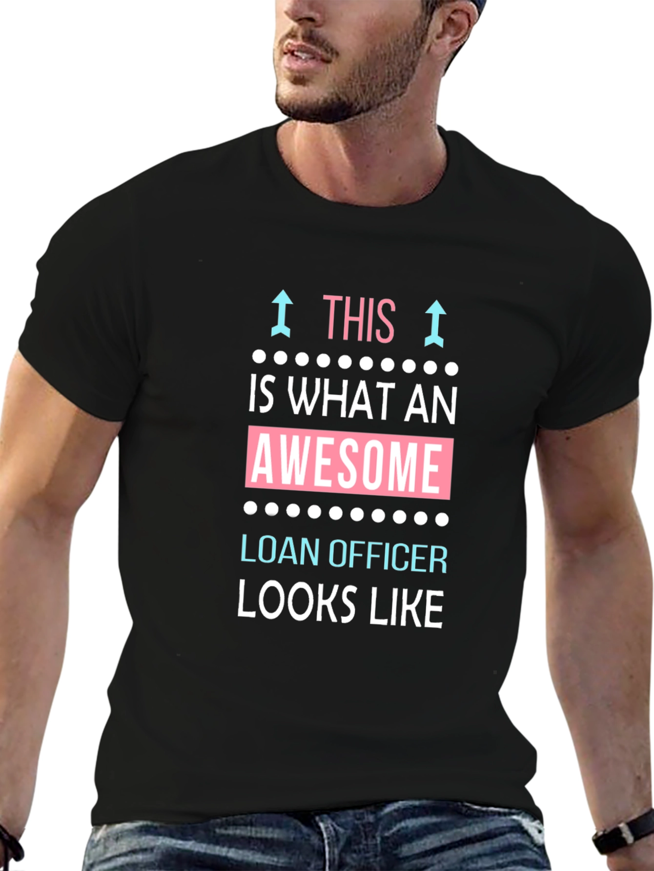 Awesome Loan Officer T-Shirt - Black Cotton Tee