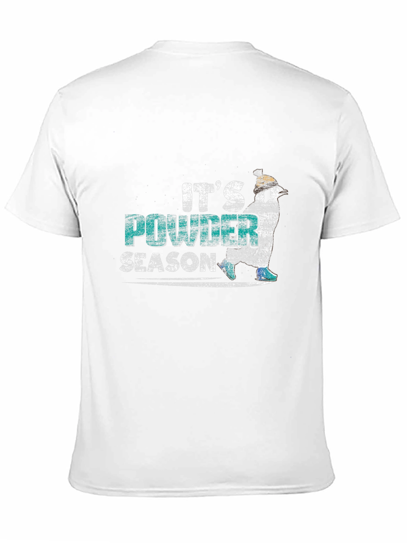 Its Powder Season Black T-Shirt