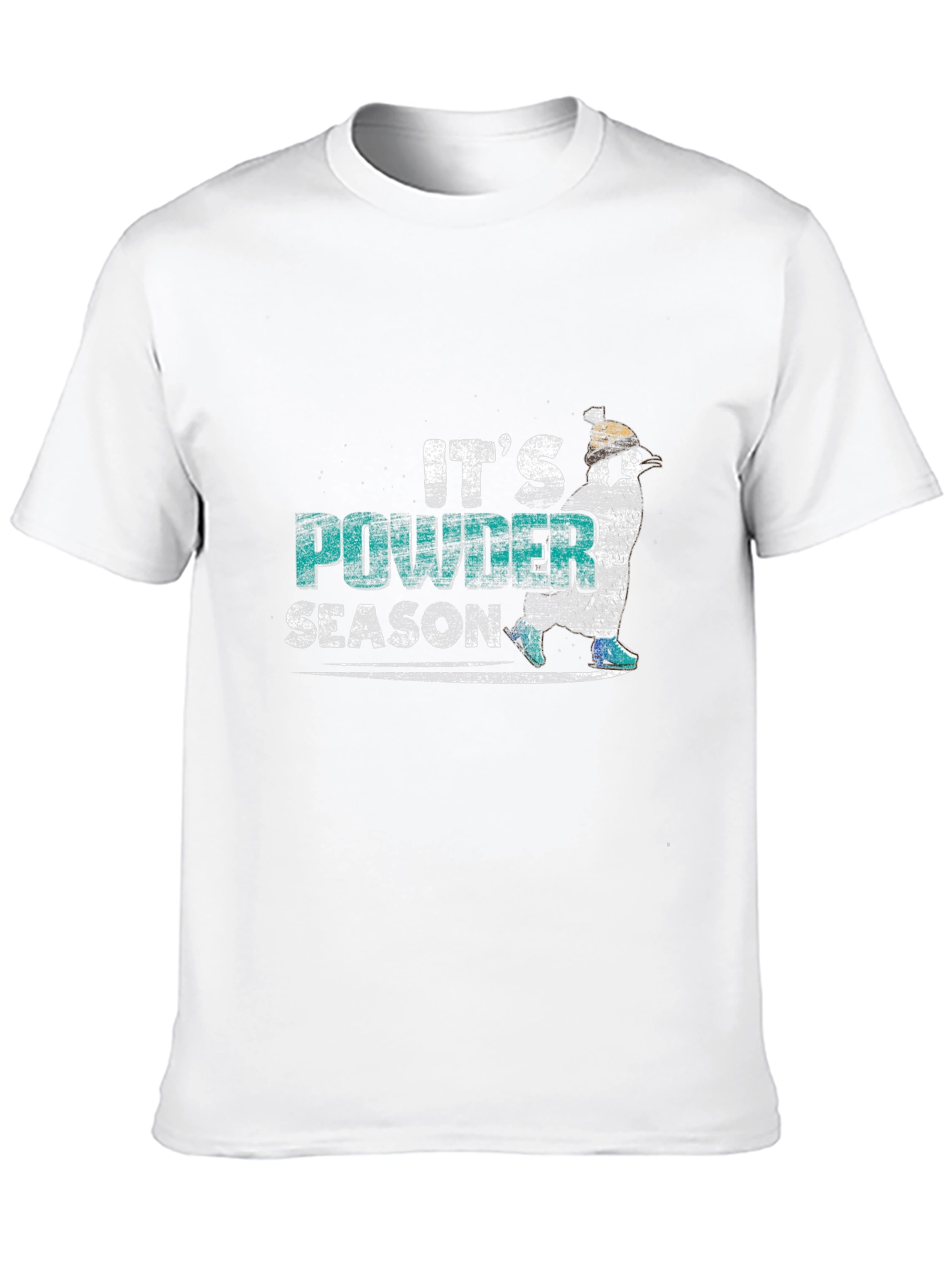 Its Powder Season Black T-Shirt