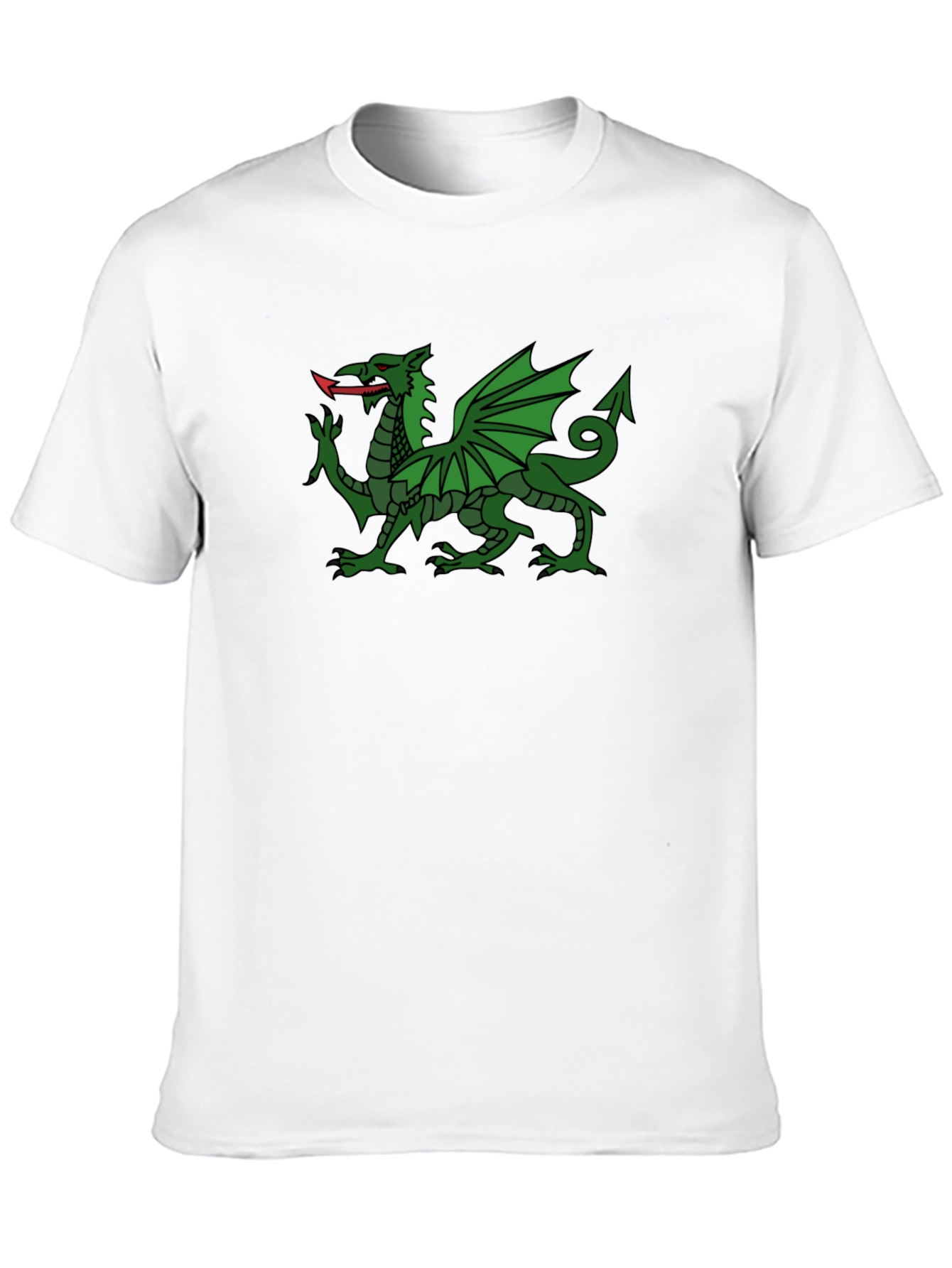 Welsh Dragon Black T-Shirt - Wales Cymru