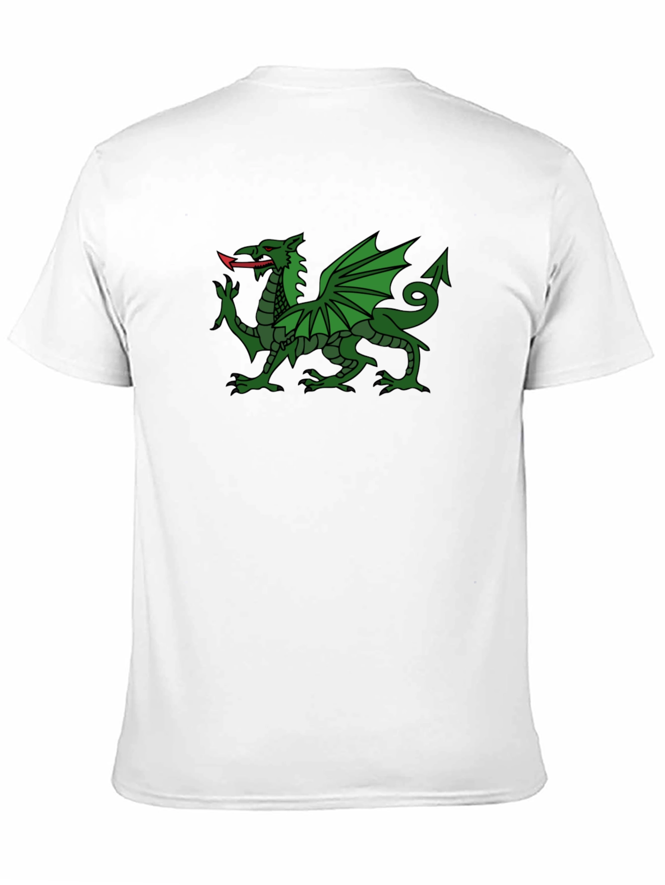 Welsh Dragon Black T-Shirt - Wales Cymru
